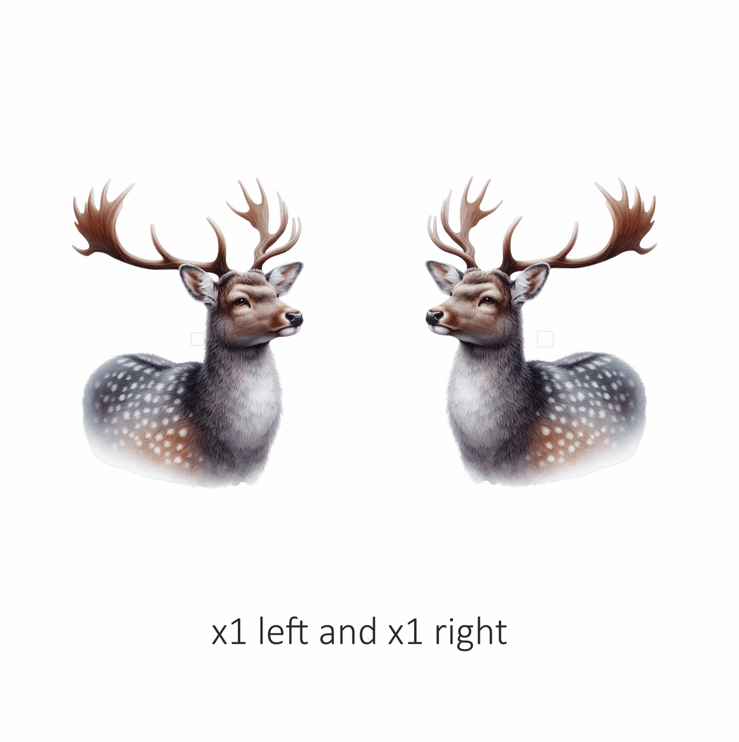 Brown Deer Spotted Antlers Forest Vinyl Sticker Decal