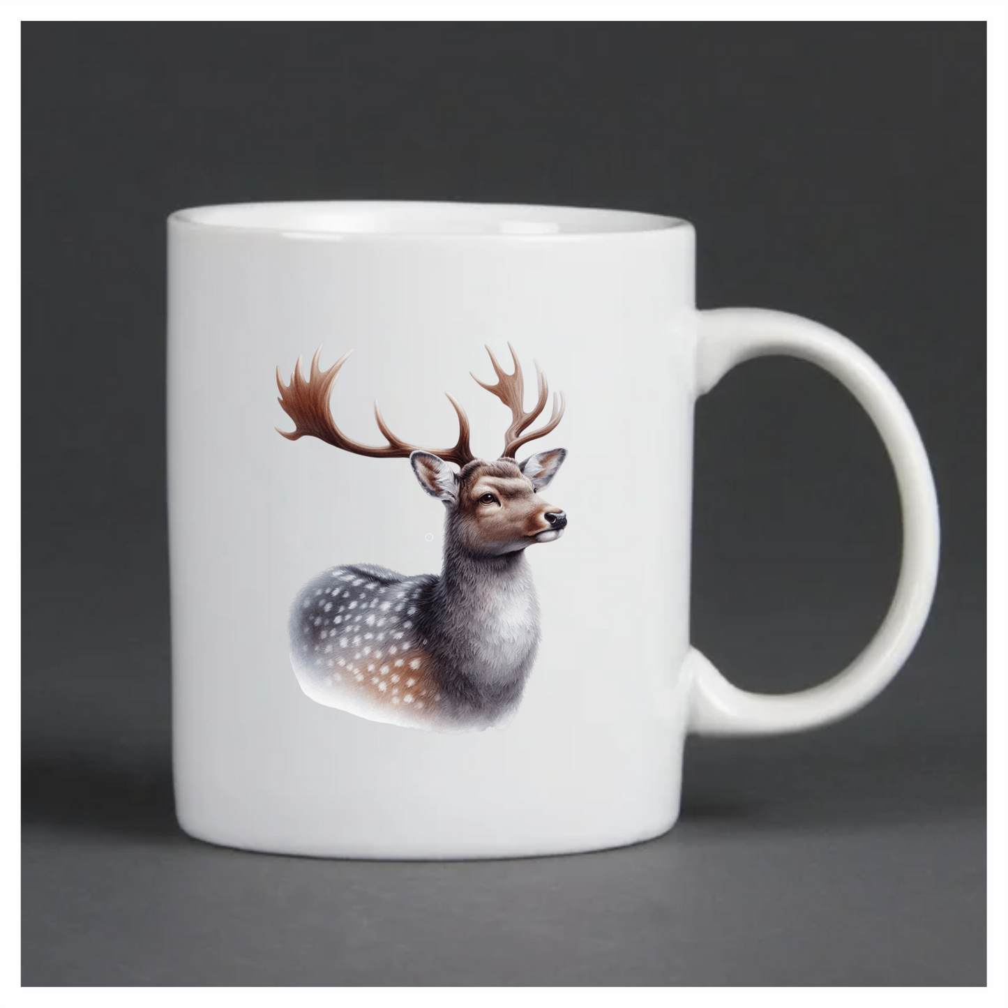 Brown Deer Spotted Antlers Forest Vinyl Sticker Decal