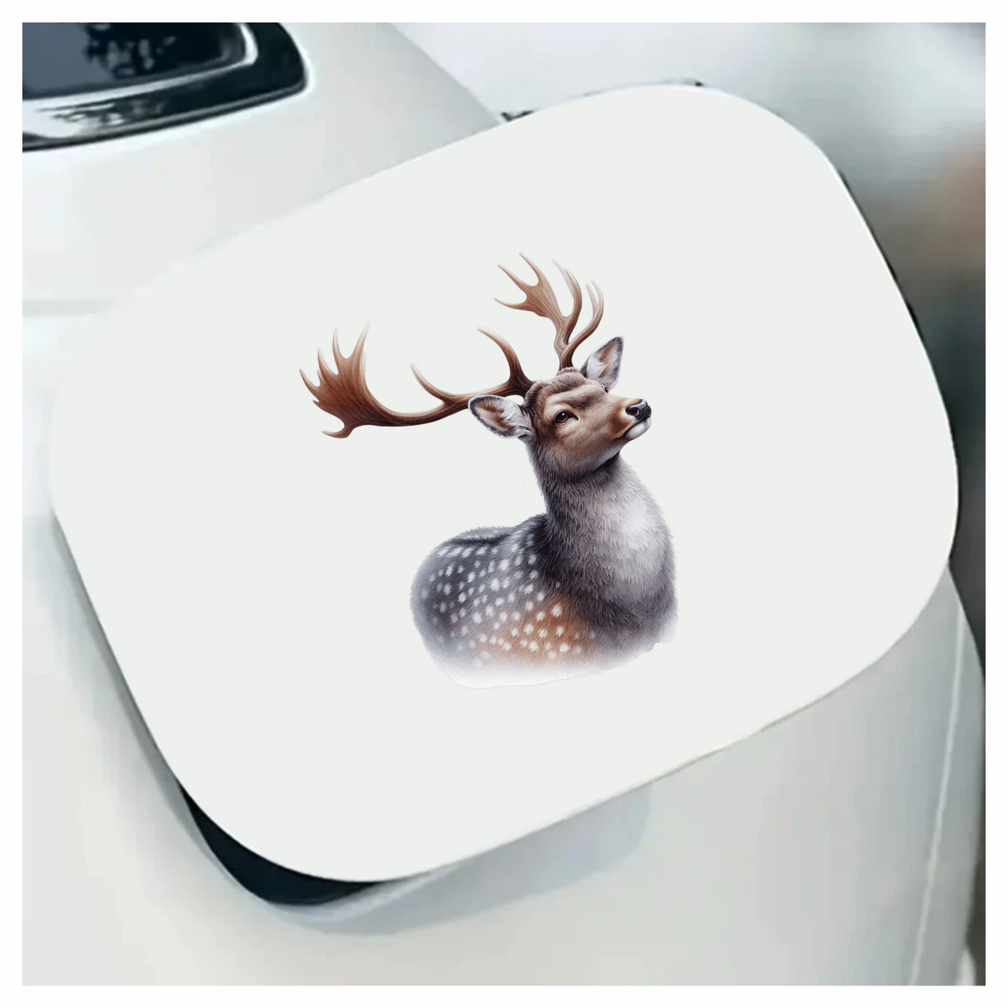 Brown Deer Spotted Antlers Forest Vinyl Sticker Decal