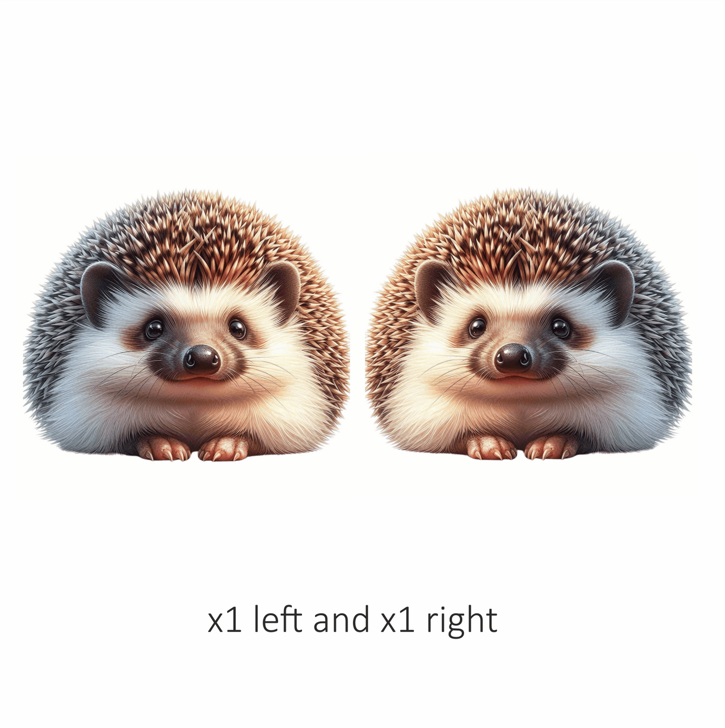 Brown Hedgehog Cute Round Animal Vinyl Sticker Decal