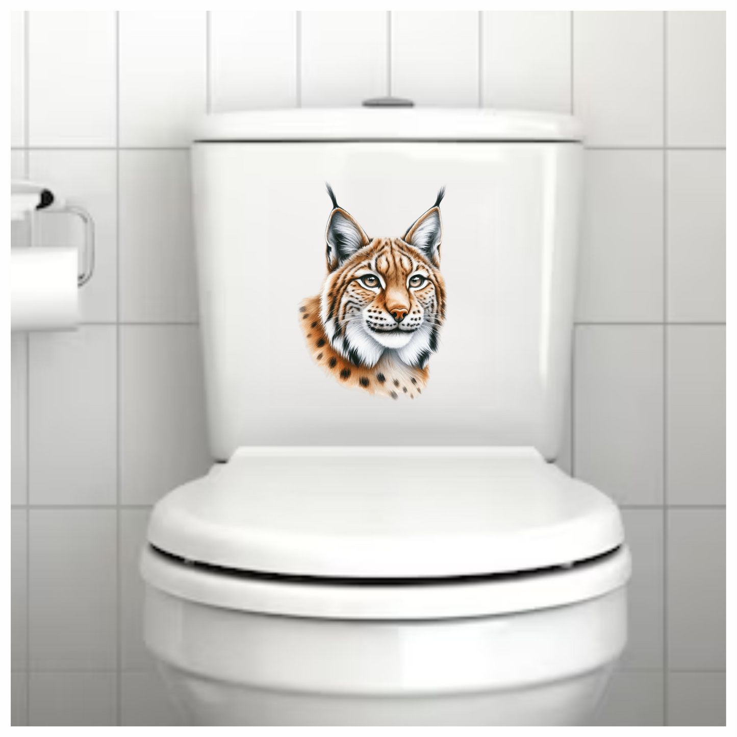 Brown Lynx Wildcat Realistic Art Vinyl Sticker Decal