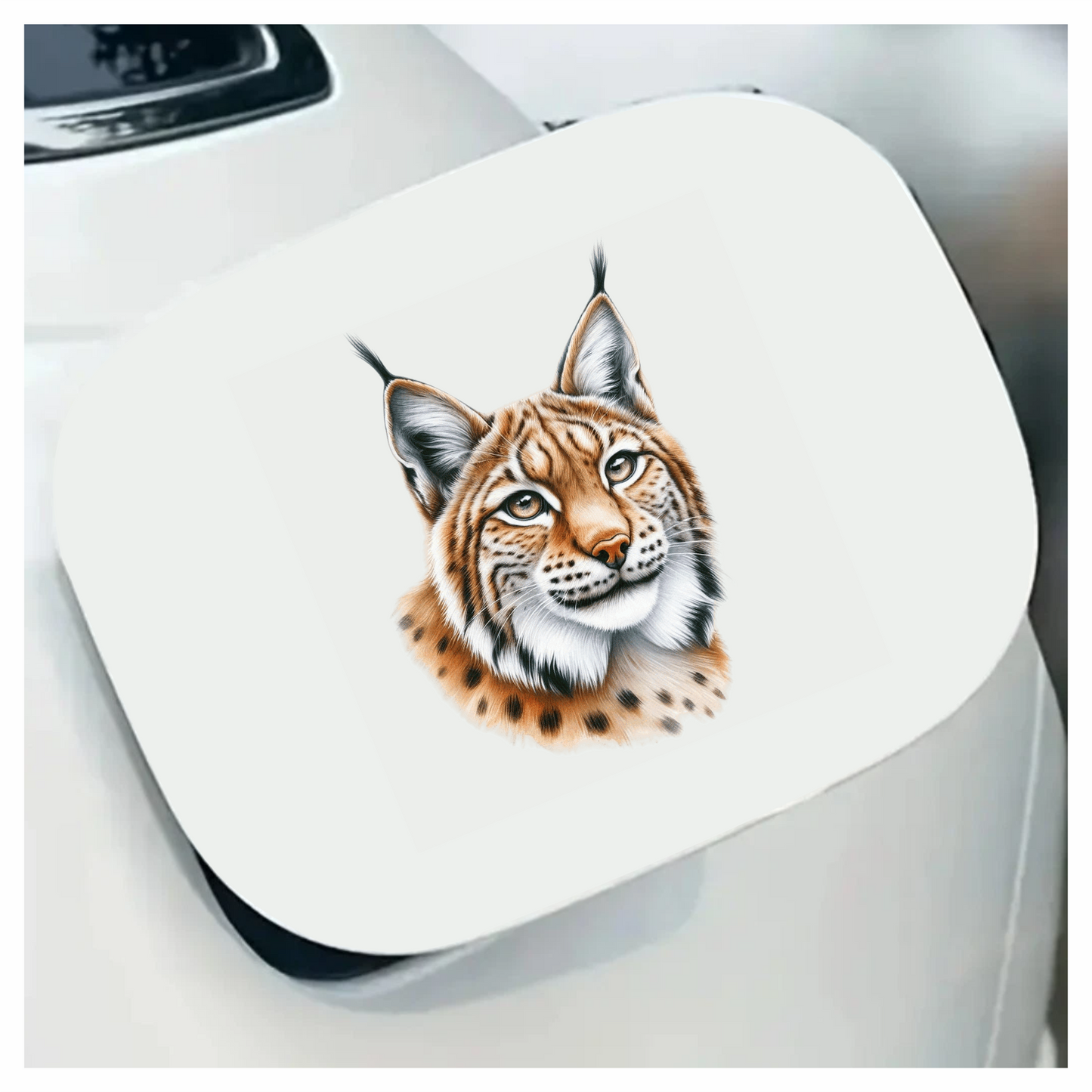 Brown Lynx Wildcat Realistic Art Vinyl Sticker Decal