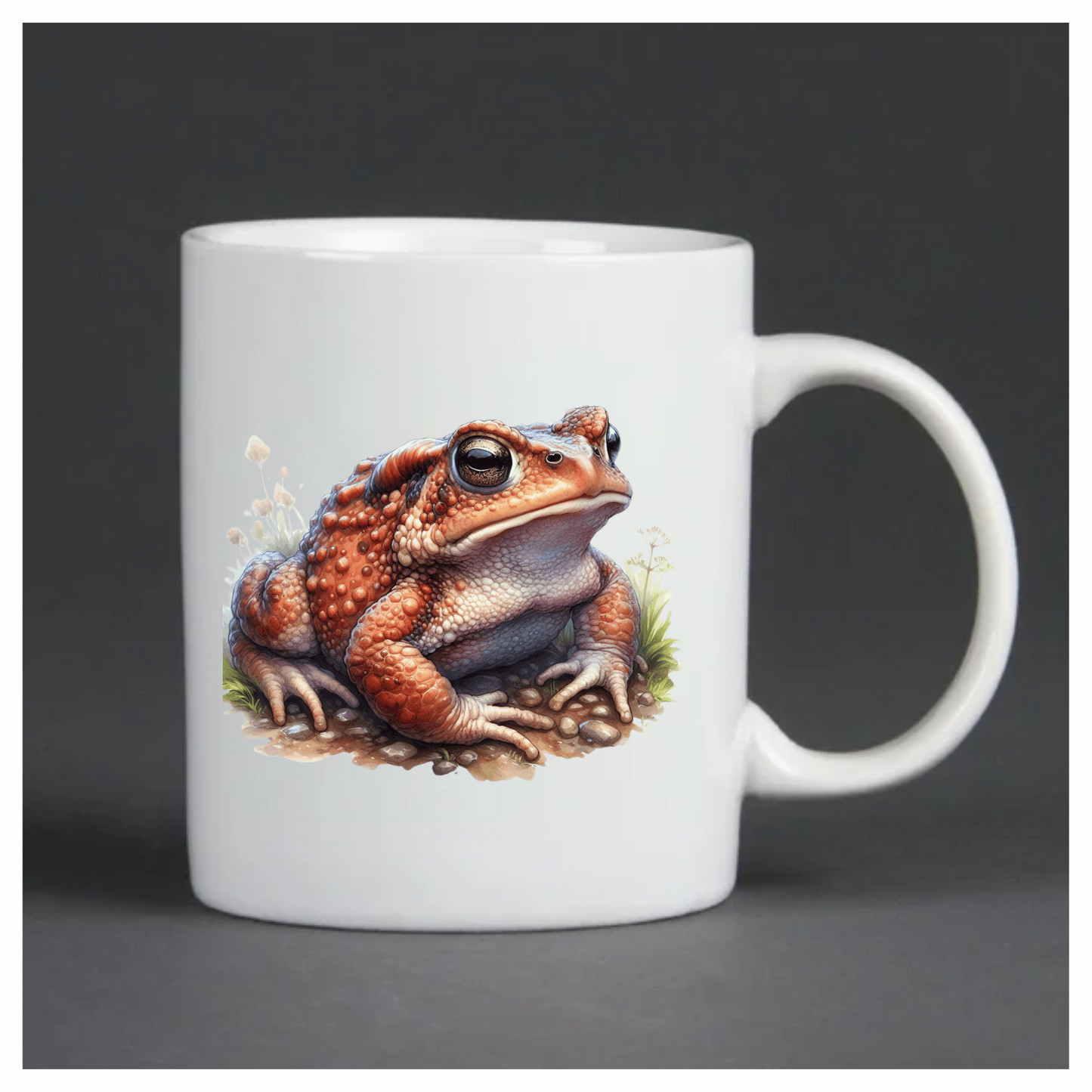 Orange Toad Rocky Ground Nature Vinyl Sticker Decal