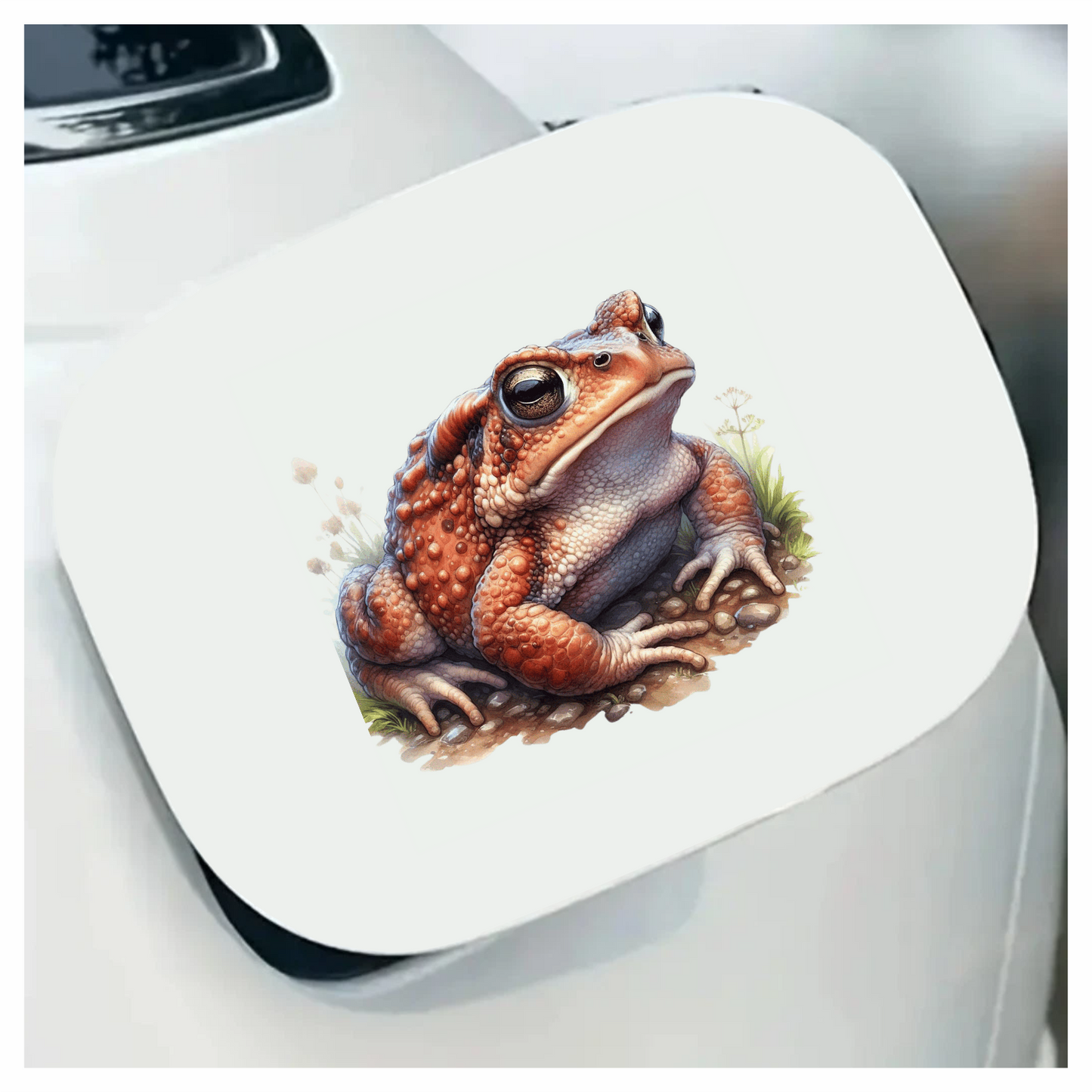 Orange Toad Rocky Ground Nature Vinyl Sticker Decal