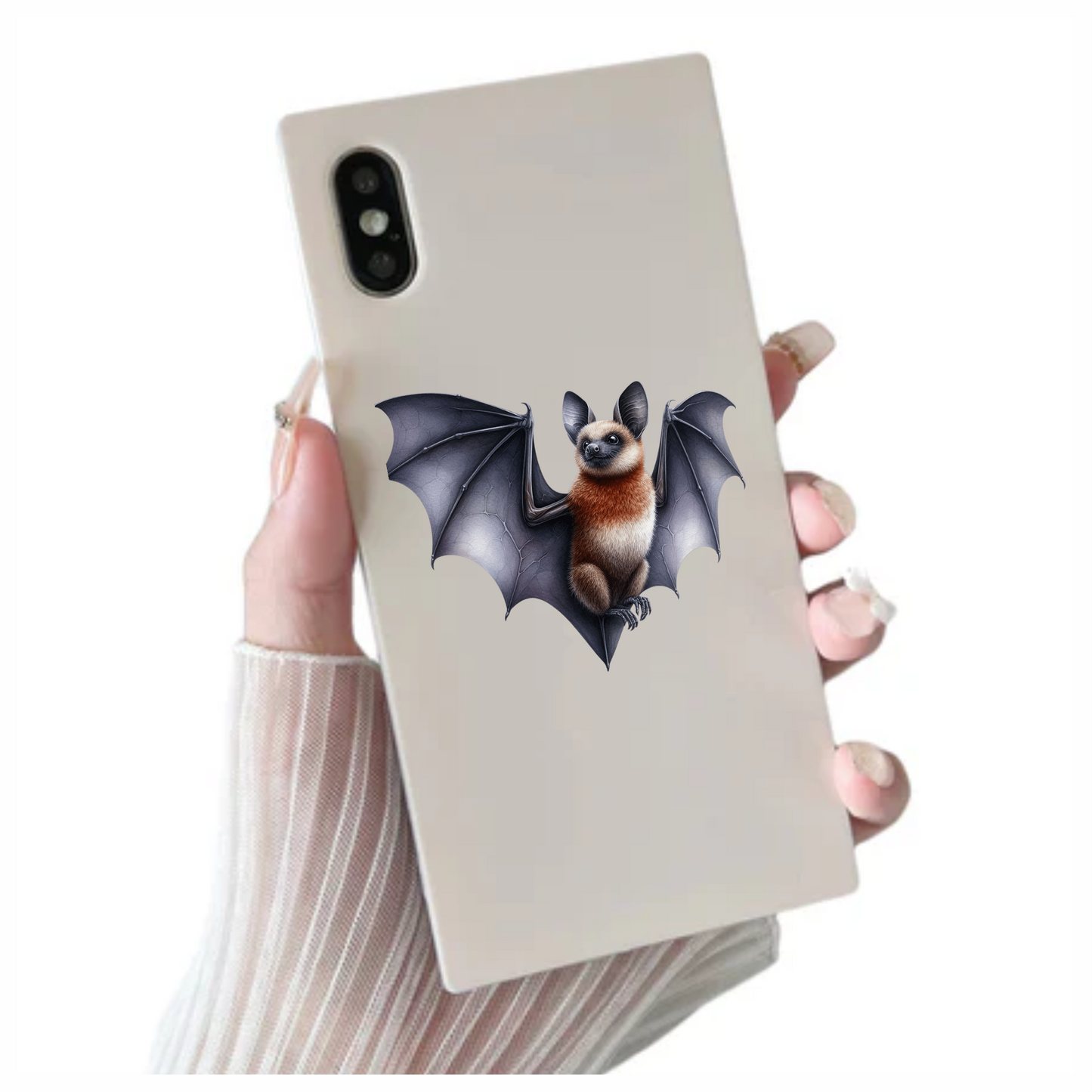 Brown Bat Large Wings Cute Vinyl Sticker Decal