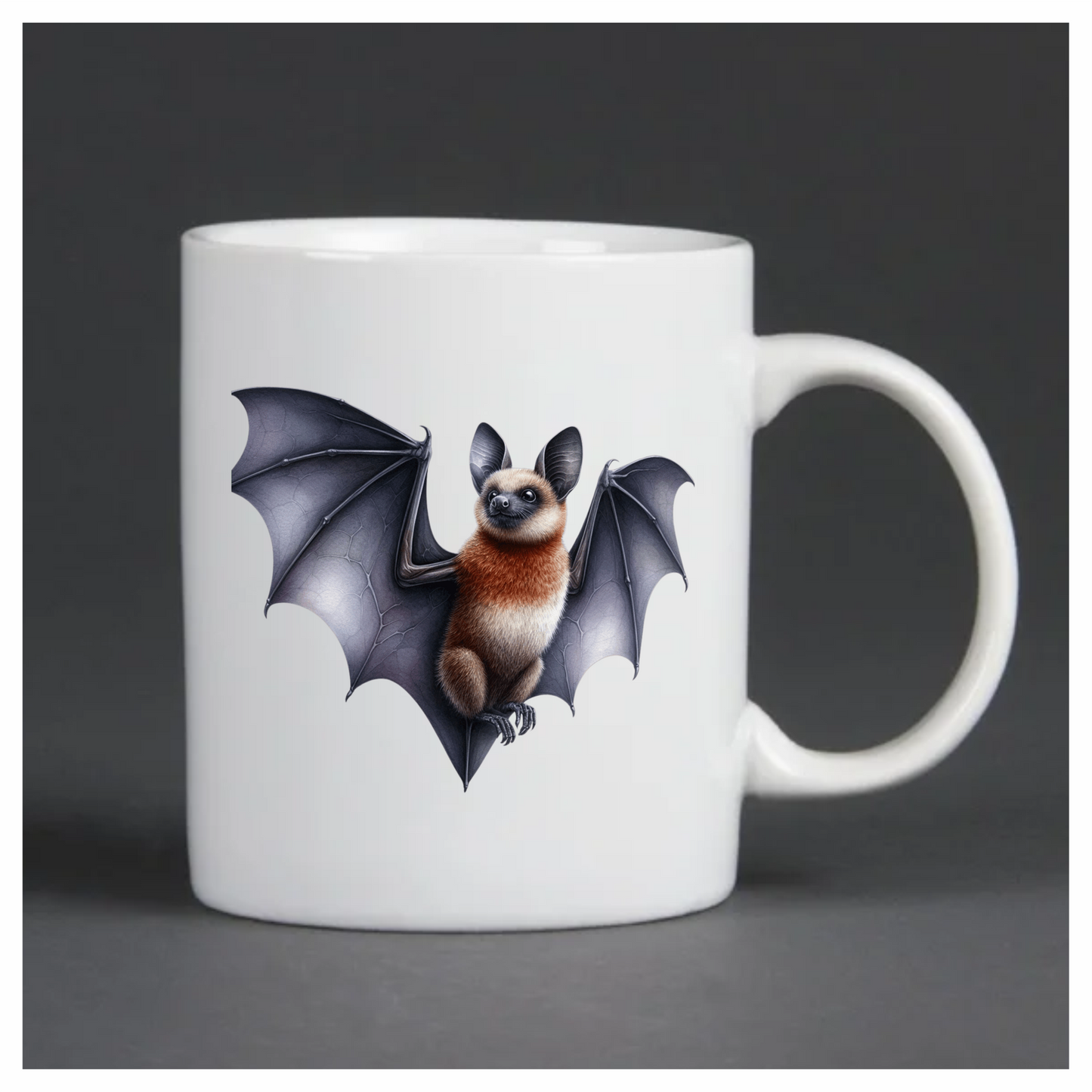 Brown Bat Large Wings Cute Vinyl Sticker Decal