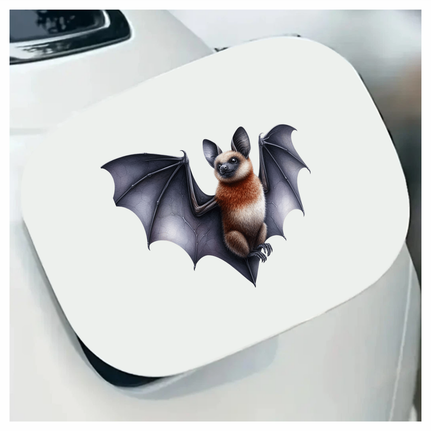 Brown Bat Large Wings Cute Vinyl Sticker Decal