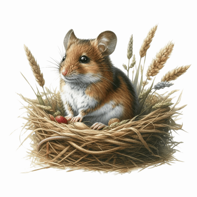 Cute Harvest Mouse Vinyl Decal Sticker