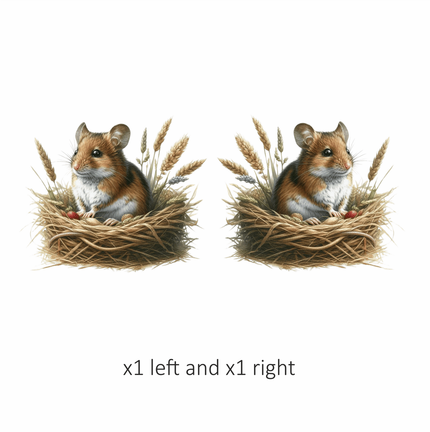 Cute Harvest Mouse Vinyl Decal Sticker