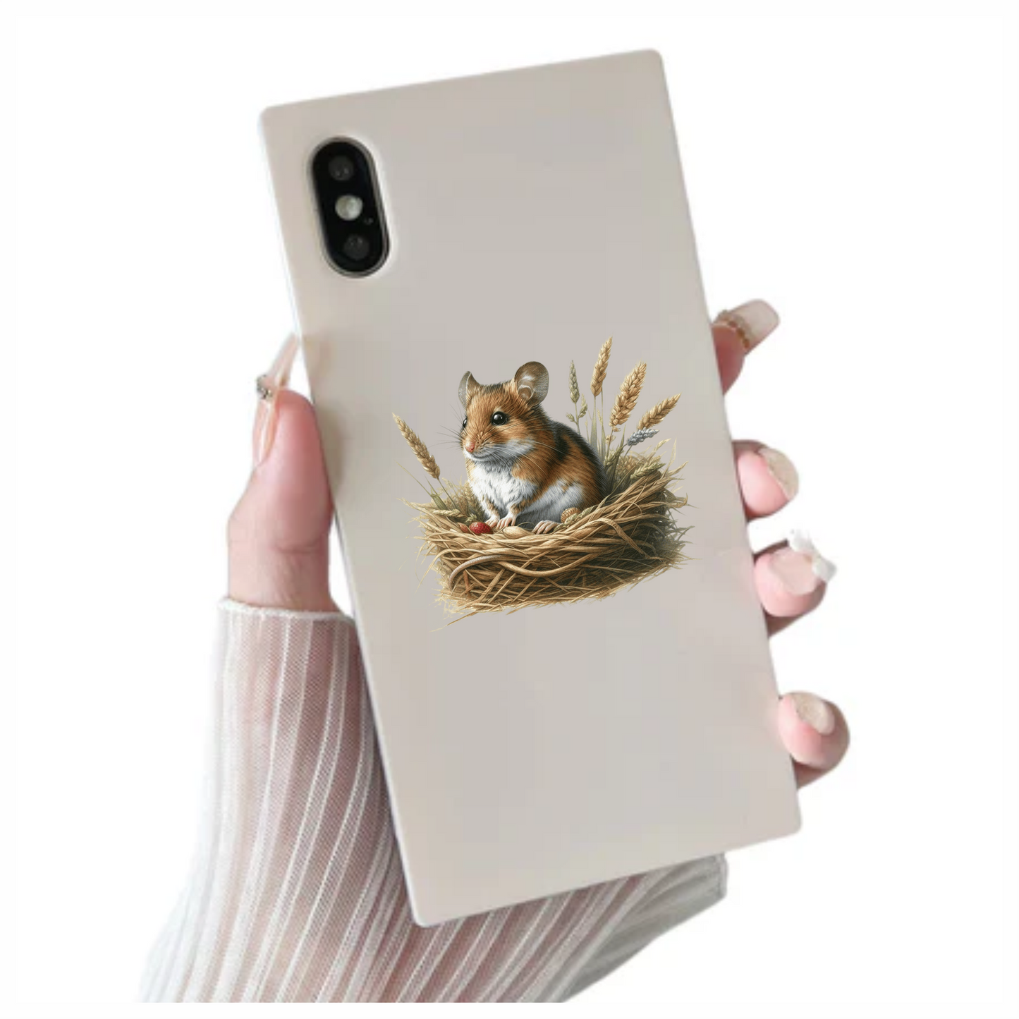 Cute Harvest Mouse Vinyl Decal Sticker