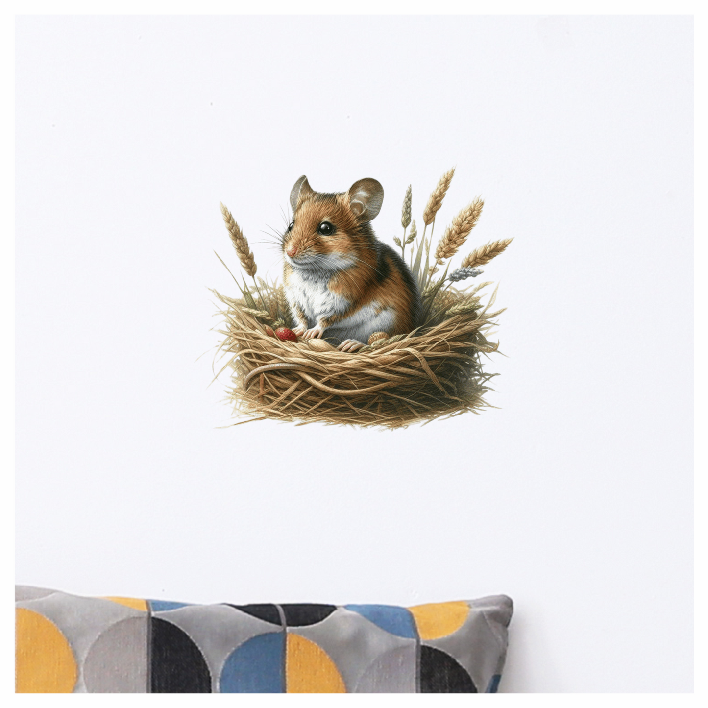 Cute Harvest Mouse Vinyl Decal Sticker
