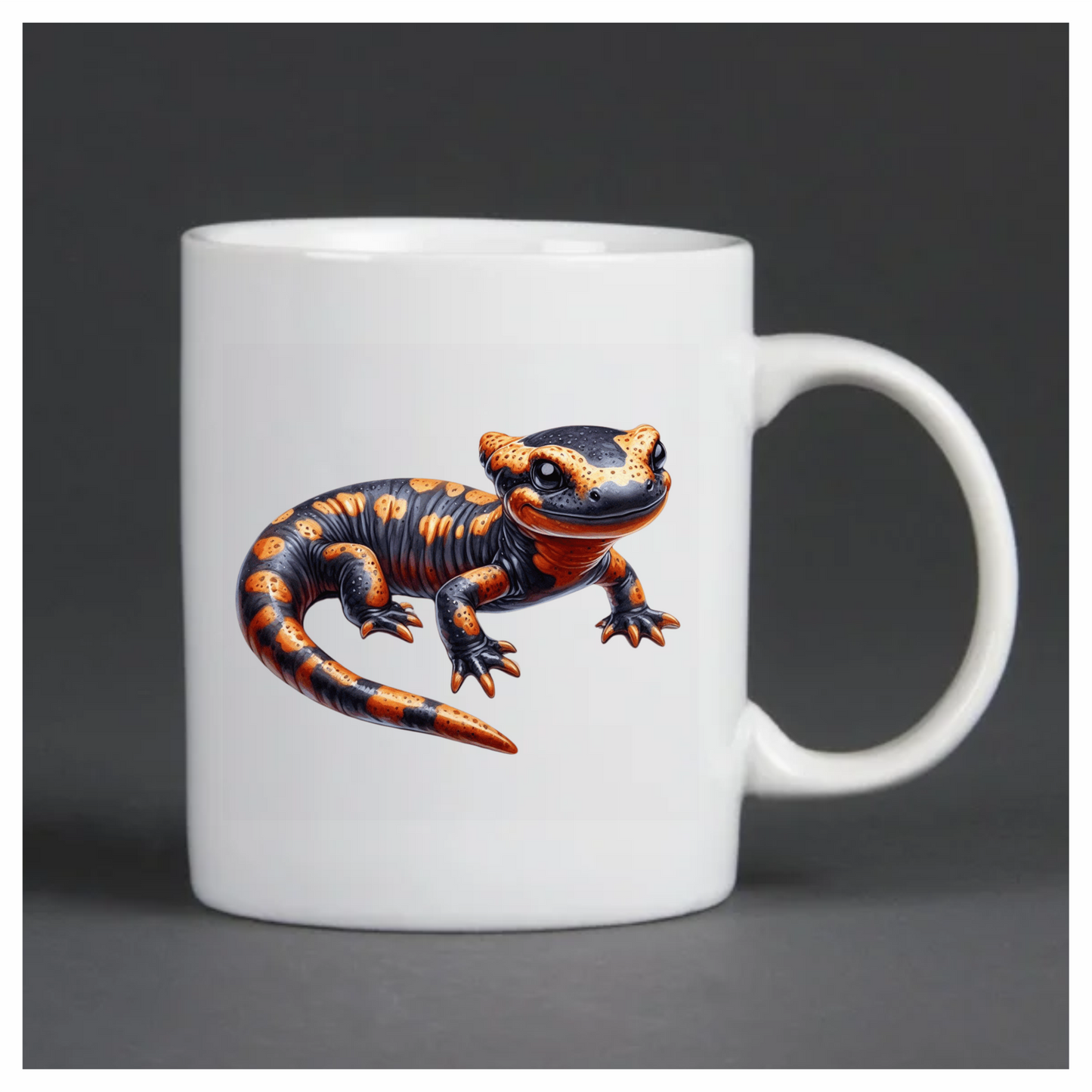 Salamander Black Orange Vinyl Sticker Decal