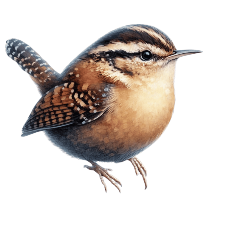 Wren Brown Bird Forest Vinyl Sticker Decal