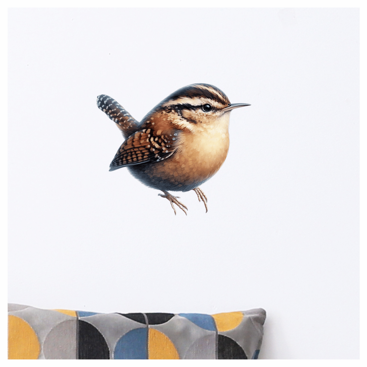 Wren Brown Bird Forest Vinyl Sticker Decal