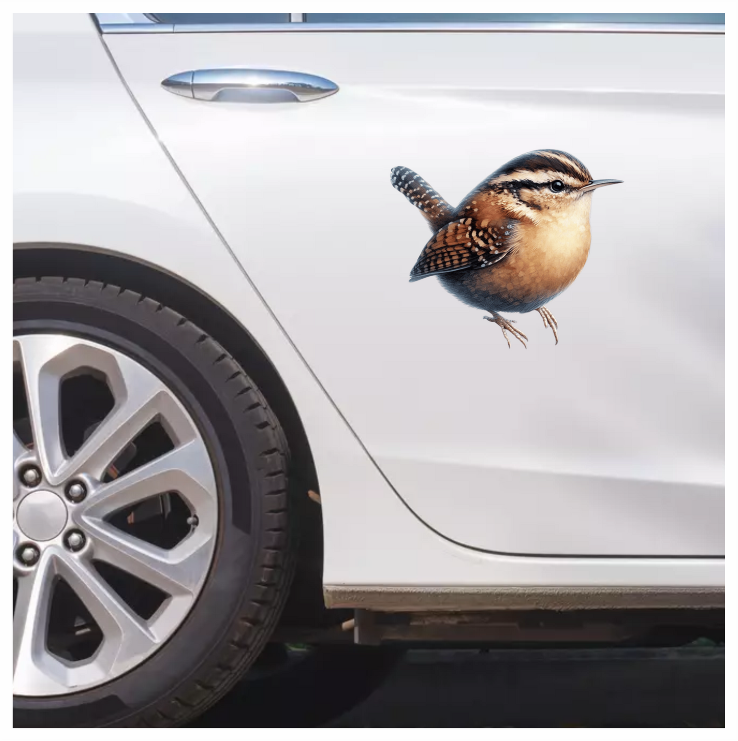 Wren Brown Bird Forest Vinyl Sticker Decal