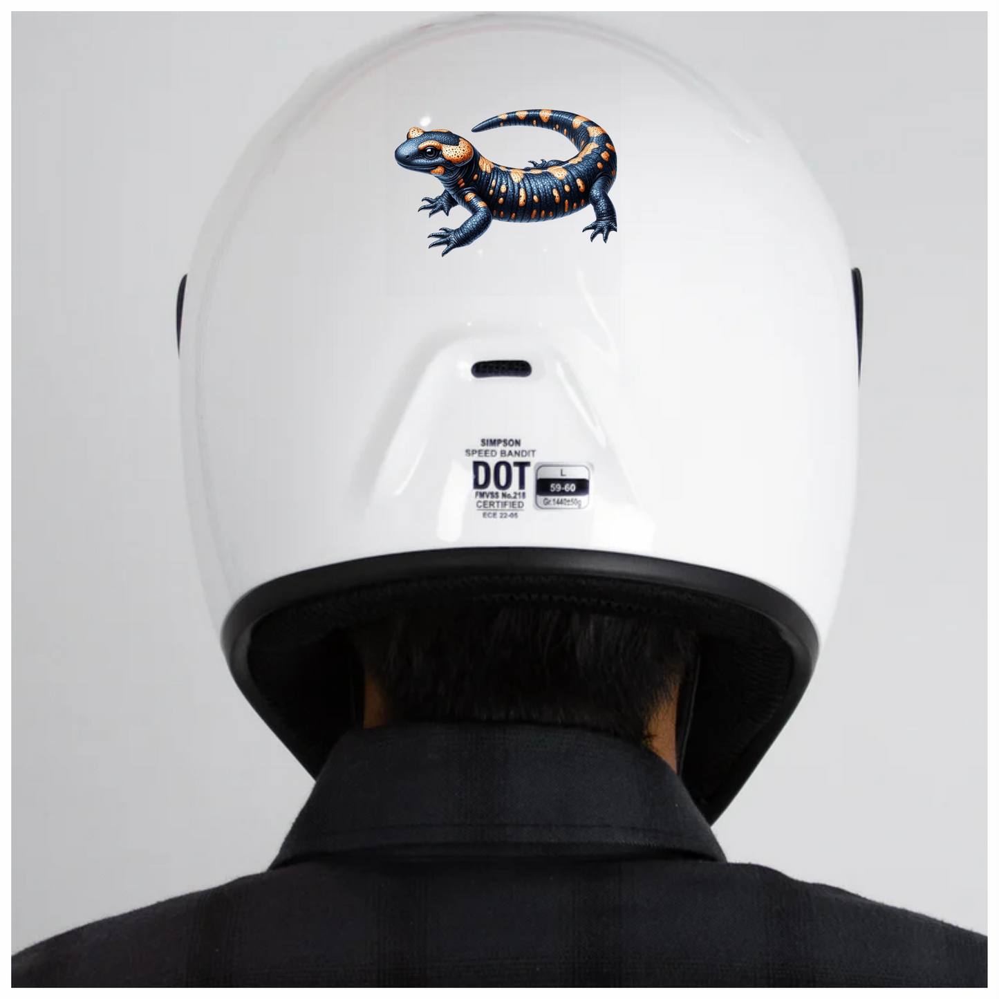 Salamander Orange Black Vinyl Sticker Decal