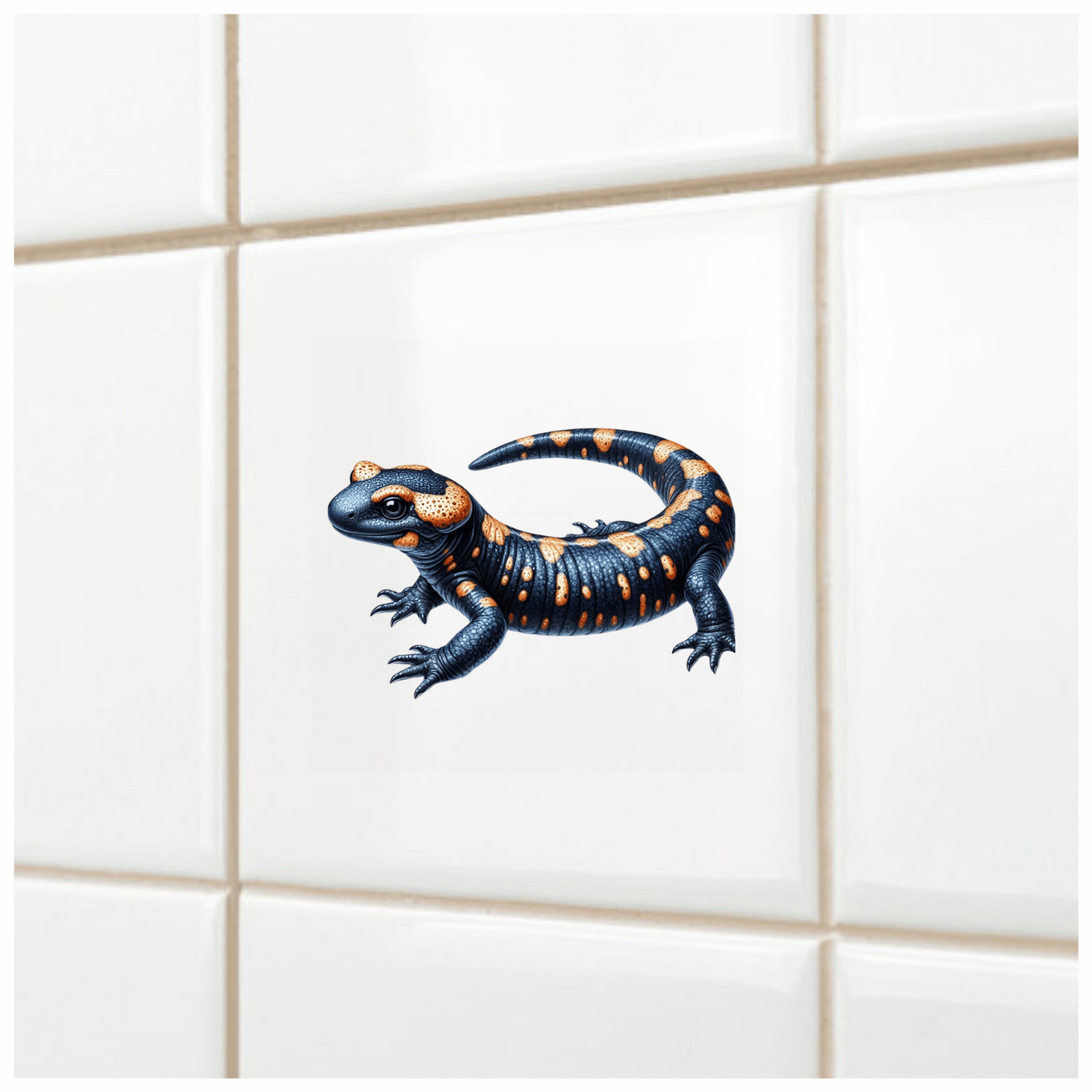 Salamander Orange Black Vinyl Sticker Decal