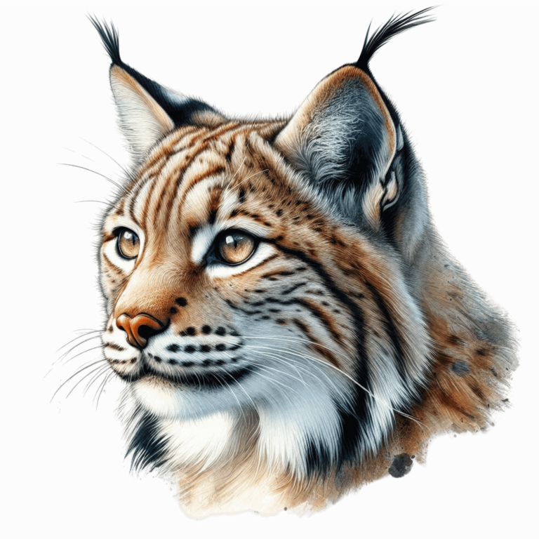 Lynx Brown Eyes Feline Fur Vinyl Sticker Decal