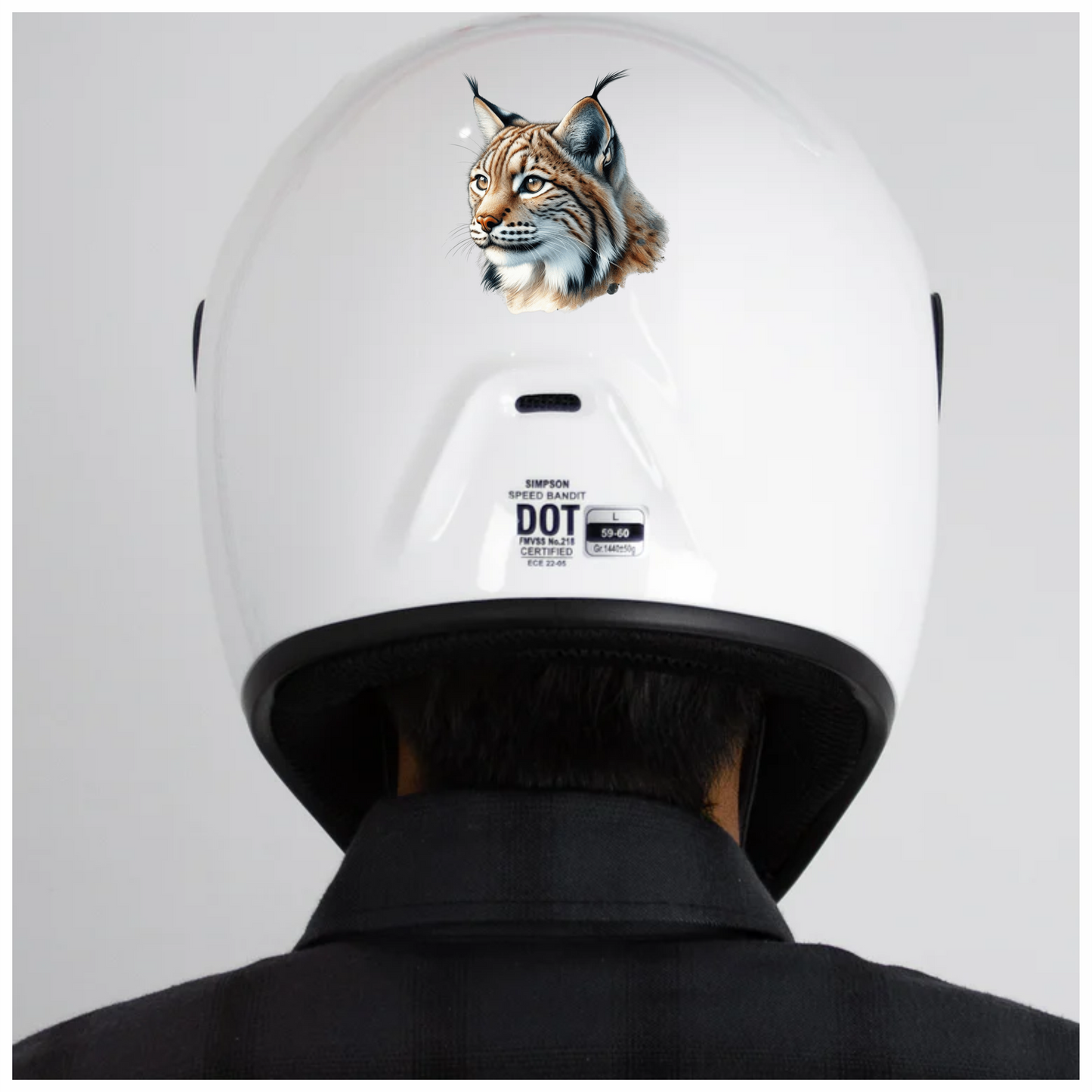 Lynx Brown Eyes Feline Fur Vinyl Sticker Decal