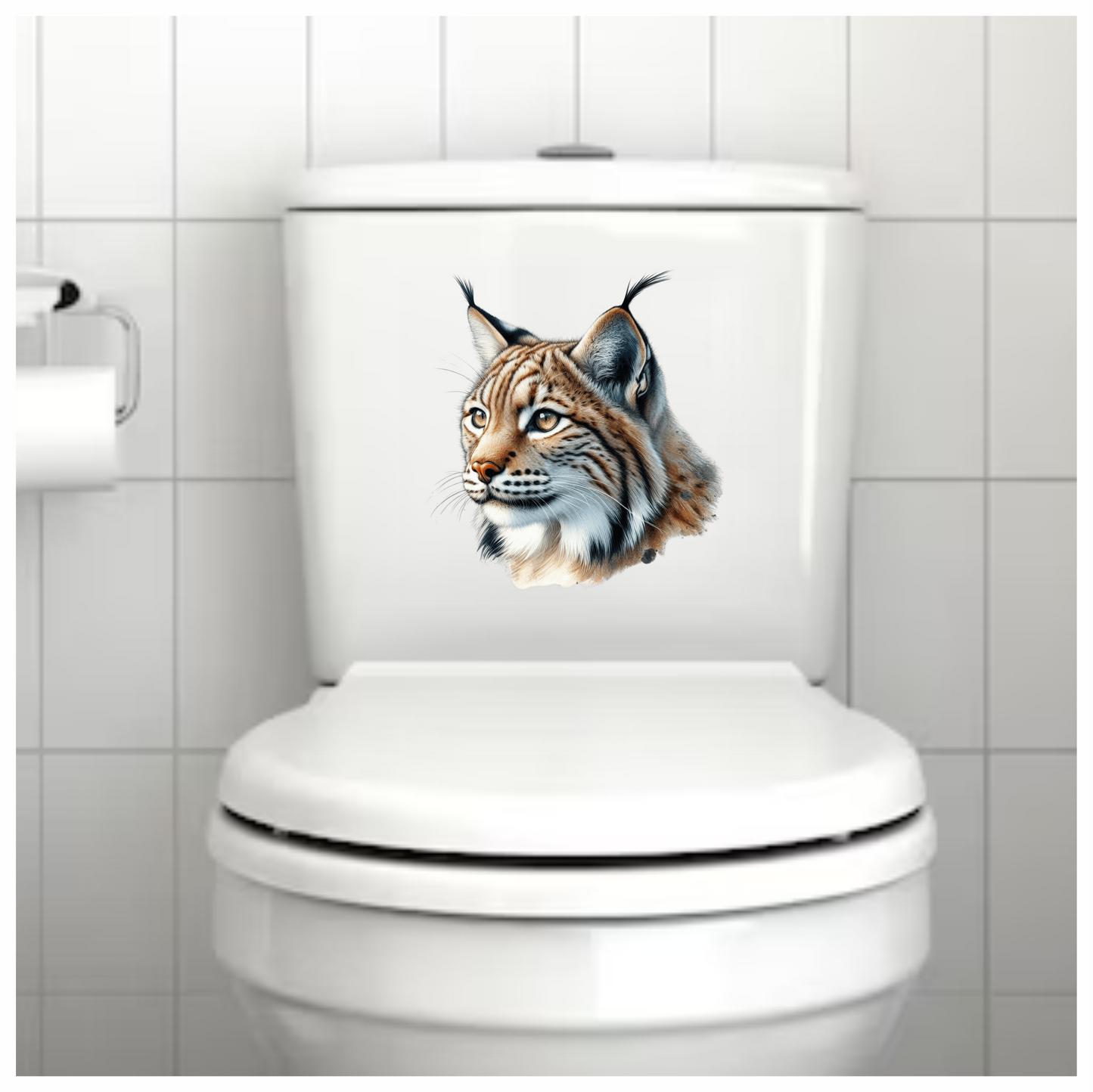 Lynx Brown Eyes Feline Fur Vinyl Sticker Decal