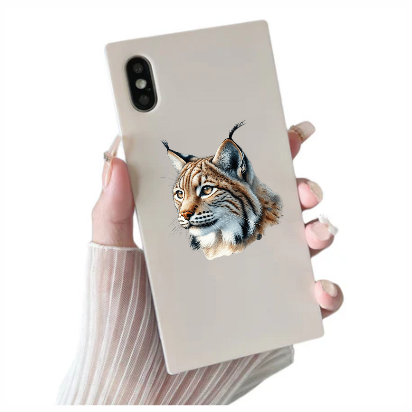 Lynx Brown Eyes Feline Fur Vinyl Sticker Decal