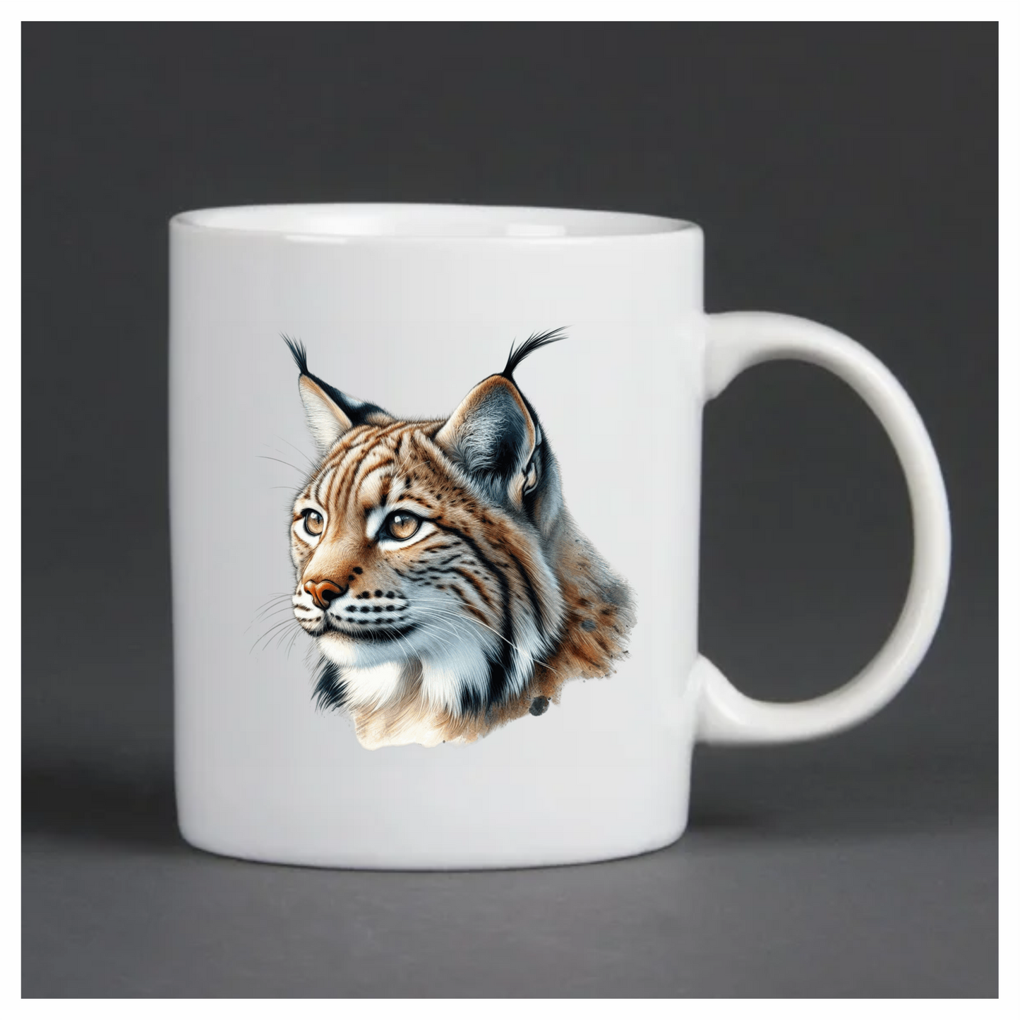 Lynx Brown Eyes Feline Fur Vinyl Sticker Decal