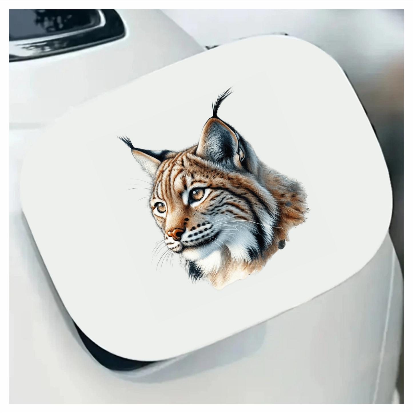 Lynx Brown Eyes Feline Fur Vinyl Sticker Decal
