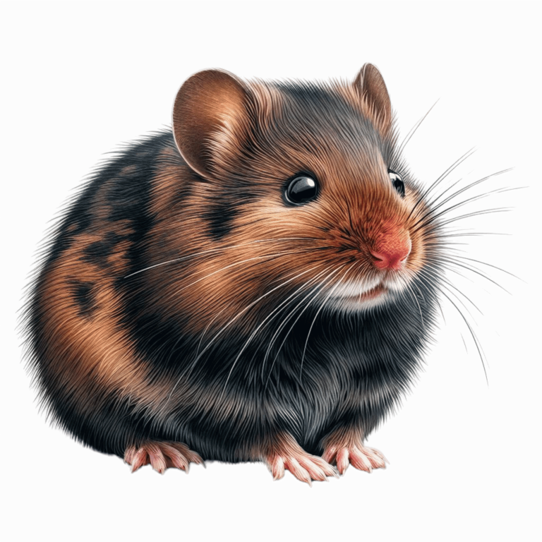 Brown Hamster European Rodent Small Vinyl Sticker Decal