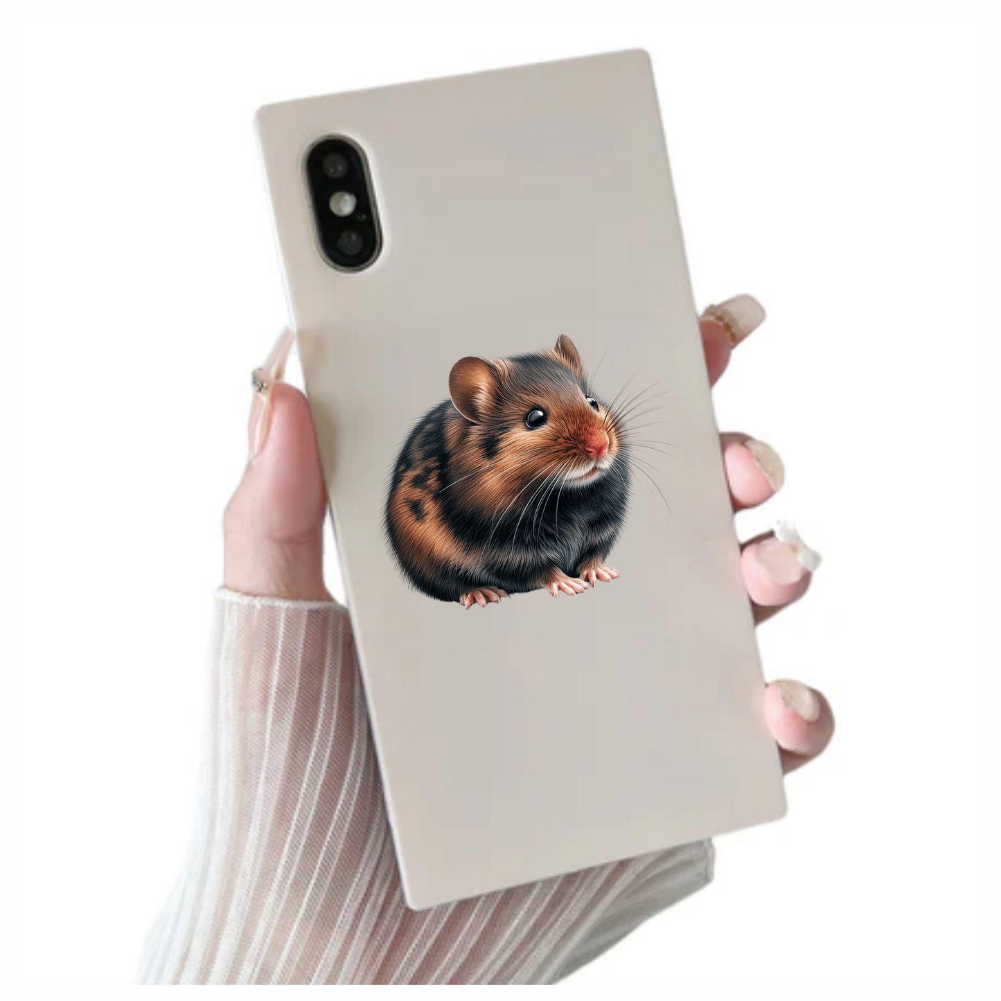 Brown Hamster European Rodent Small Vinyl Sticker Decal