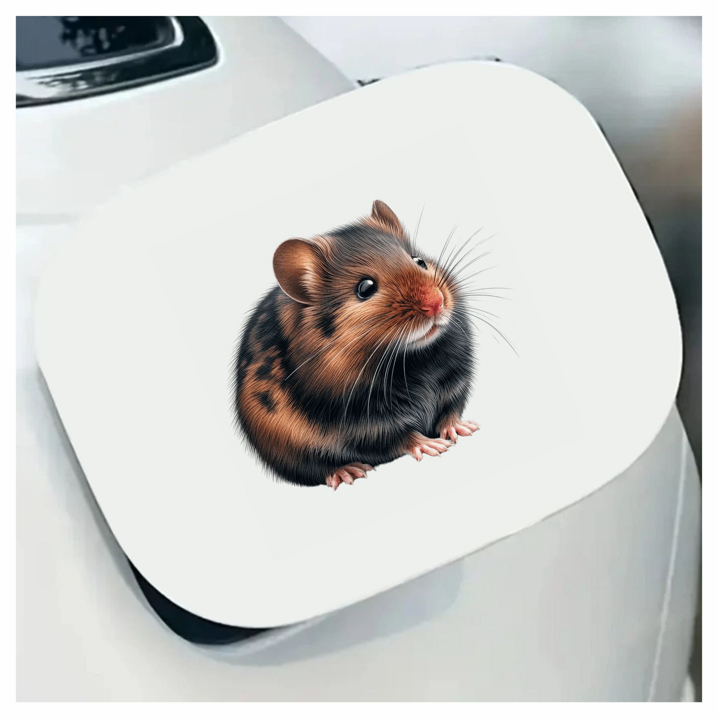 Brown Hamster European Rodent Small Vinyl Sticker Decal