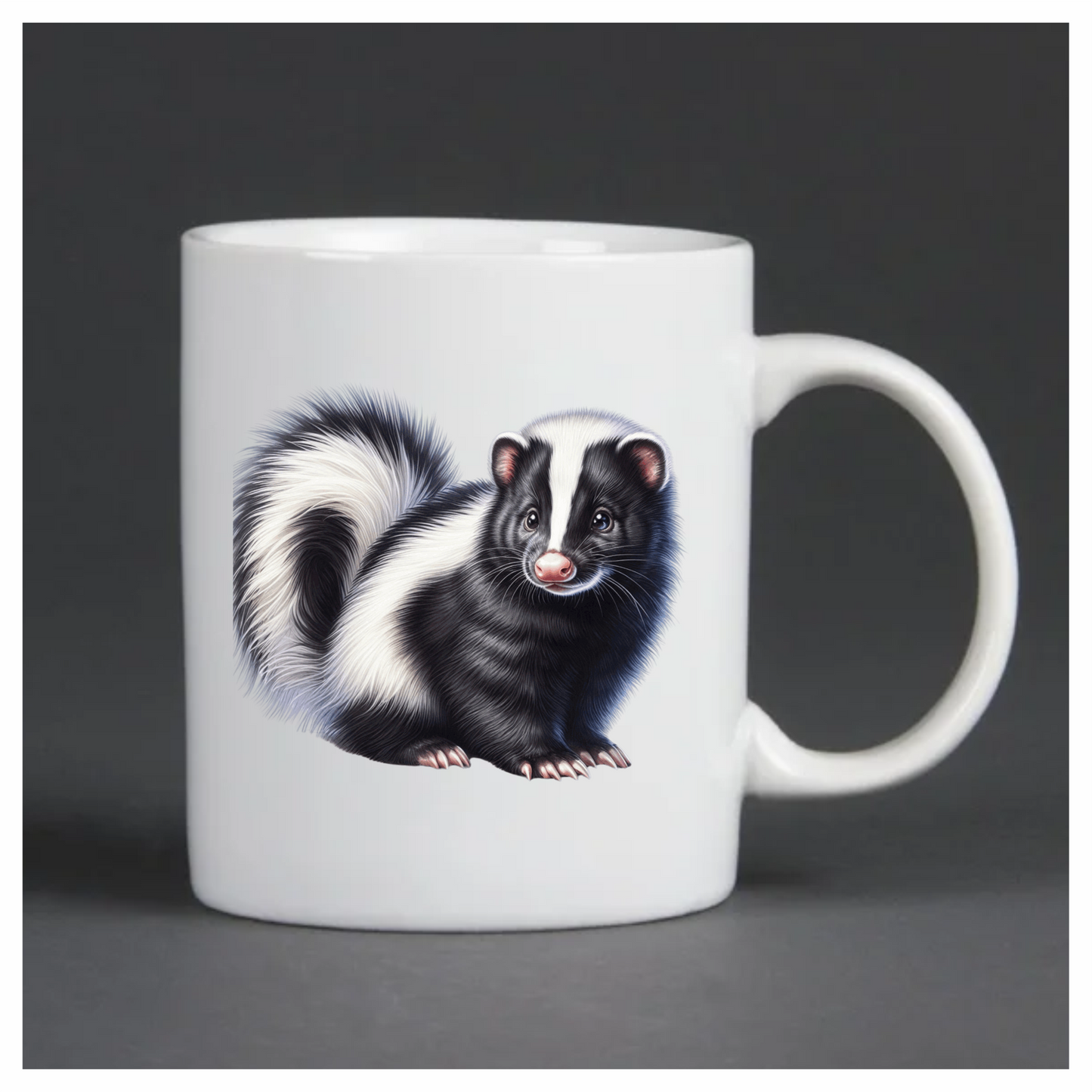 Black White Skunk Animal Cute Vinyl Sticker Decal