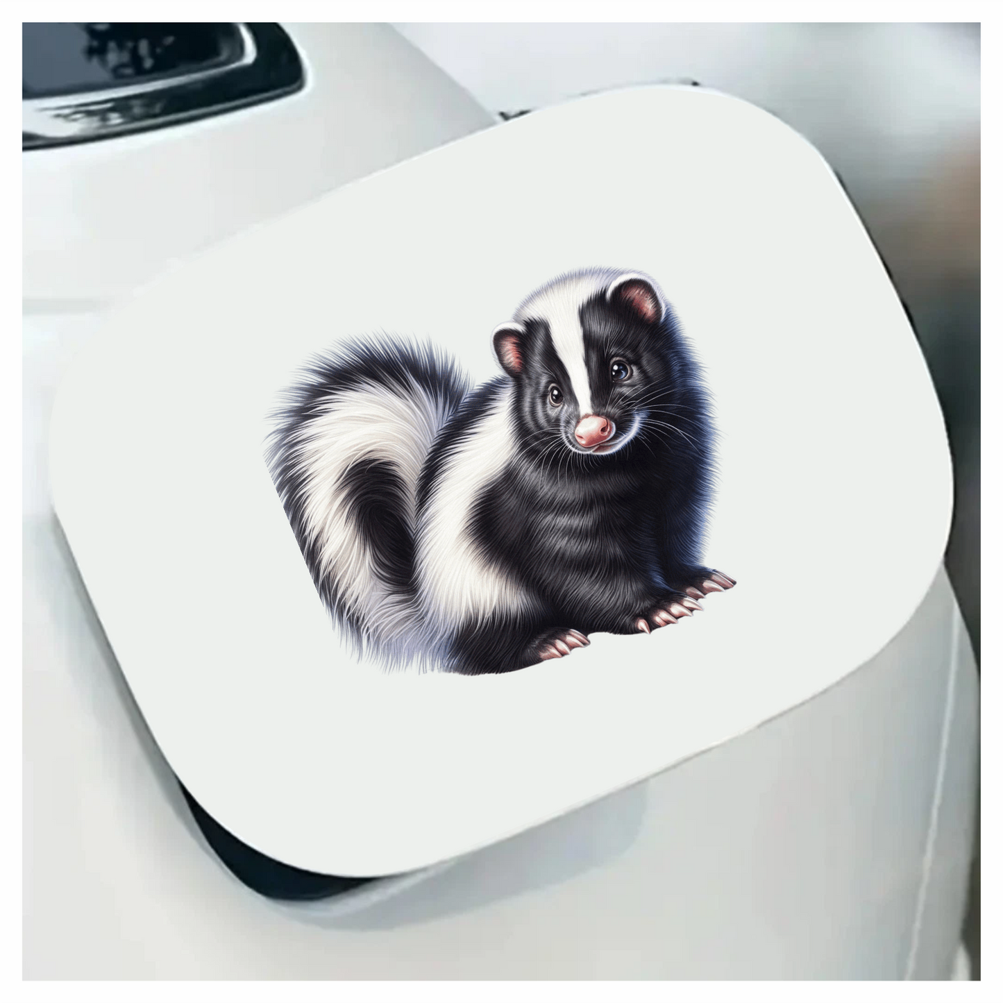 Black White Skunk Animal Cute Vinyl Sticker Decal