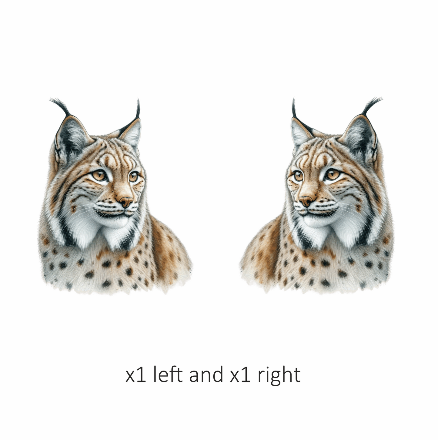 Brown Lynx Eurasian Wild Cat Vinyl Sticker Decal