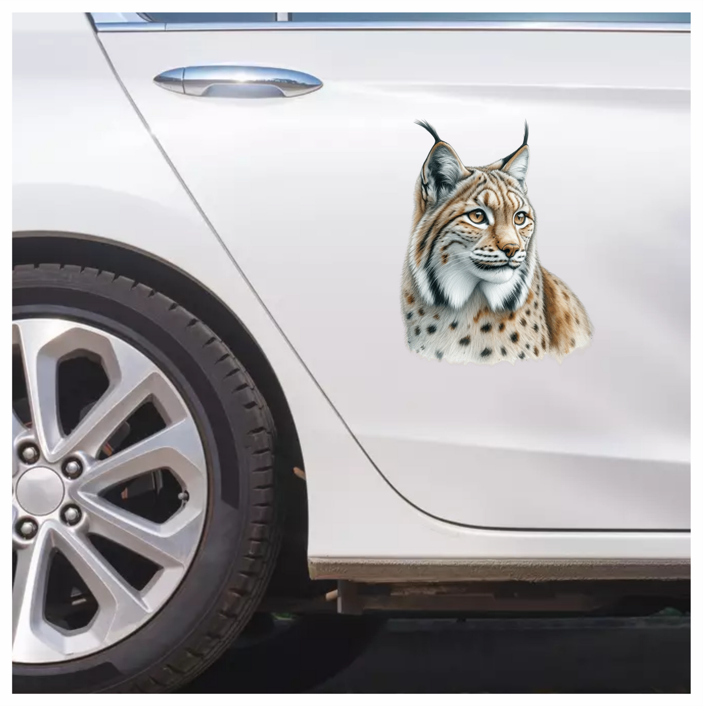 Brown Lynx Eurasian Wild Cat Vinyl Sticker Decal