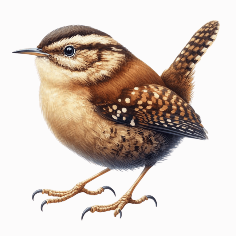 Brown Wren Small Bird Realistic Vinyl Sticker Decal