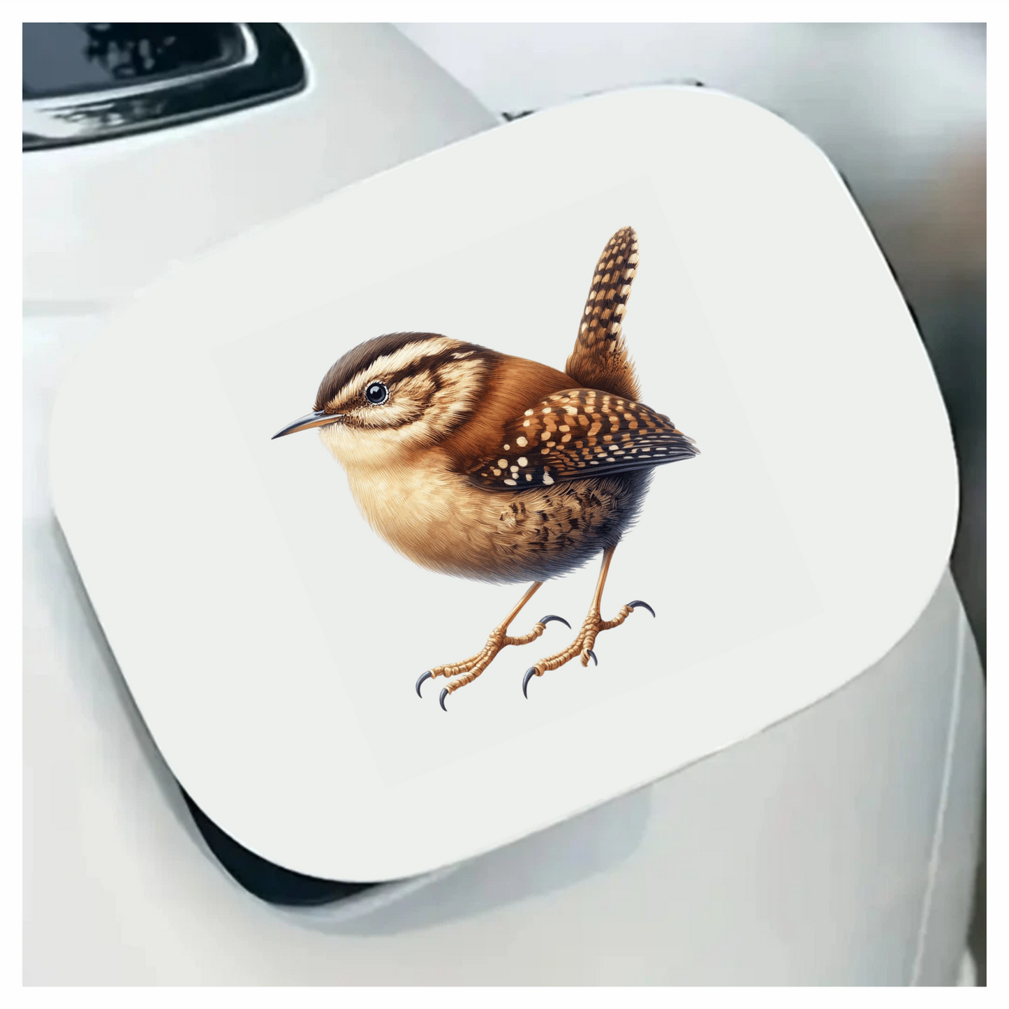 Brown Wren Small Bird Realistic Vinyl Sticker Decal