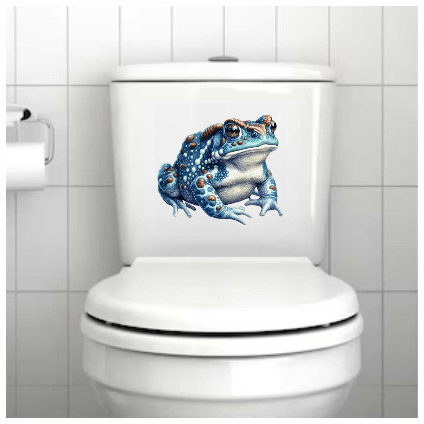 Blue Toad Spotted Amphibian Creature Vinyl Sticker Decal