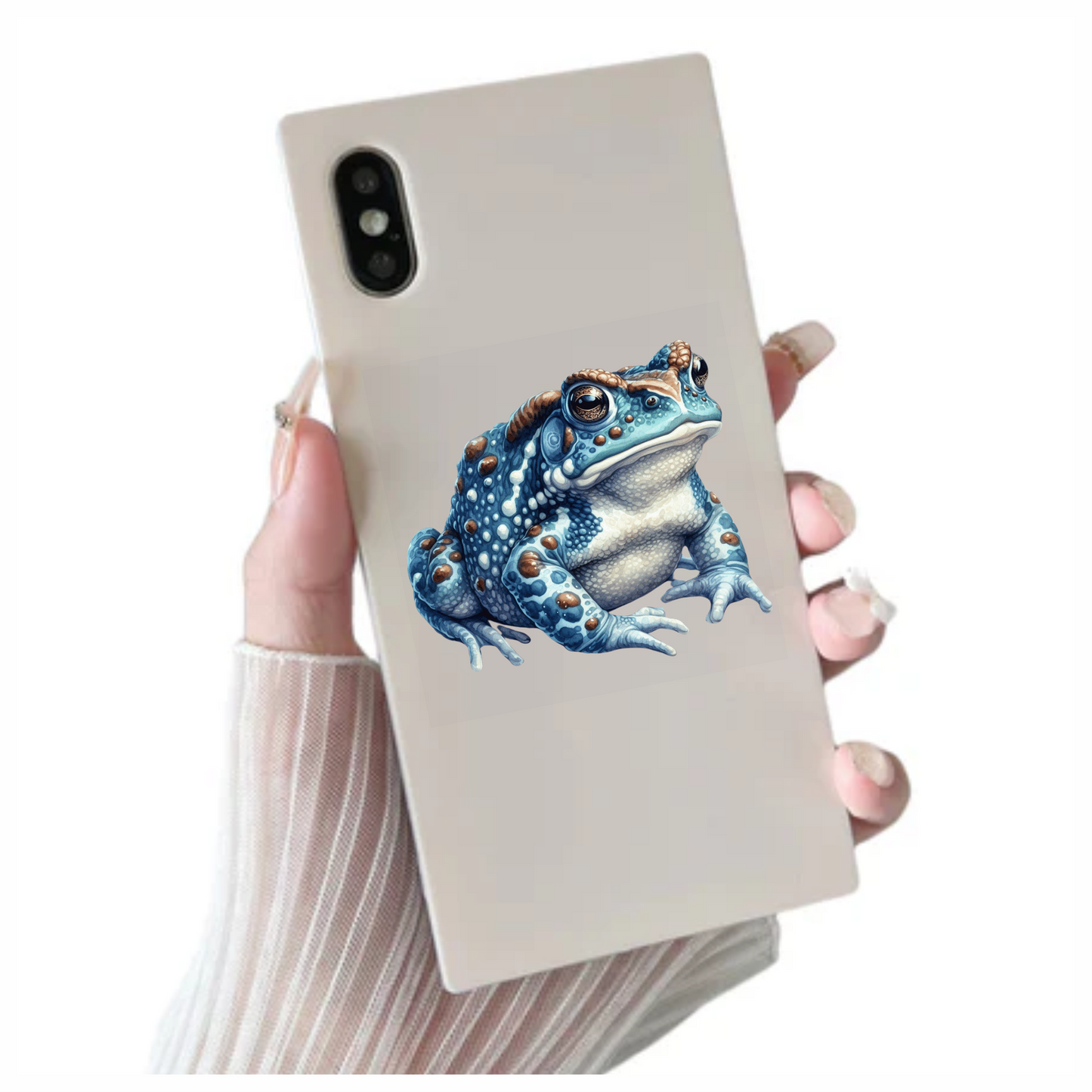 Blue Toad Spotted Amphibian Creature Vinyl Sticker Decal