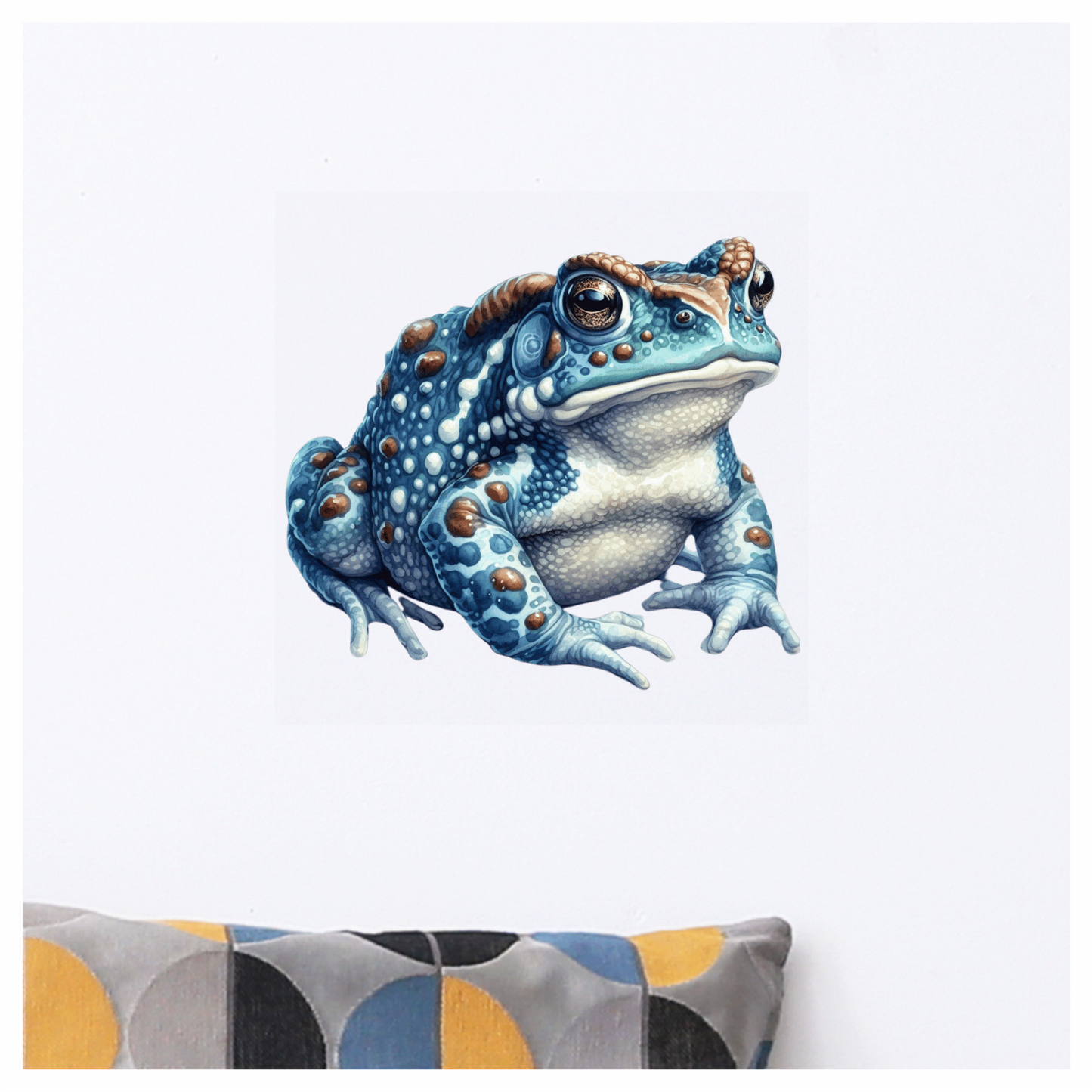 Blue Toad Spotted Amphibian Creature Vinyl Sticker Decal