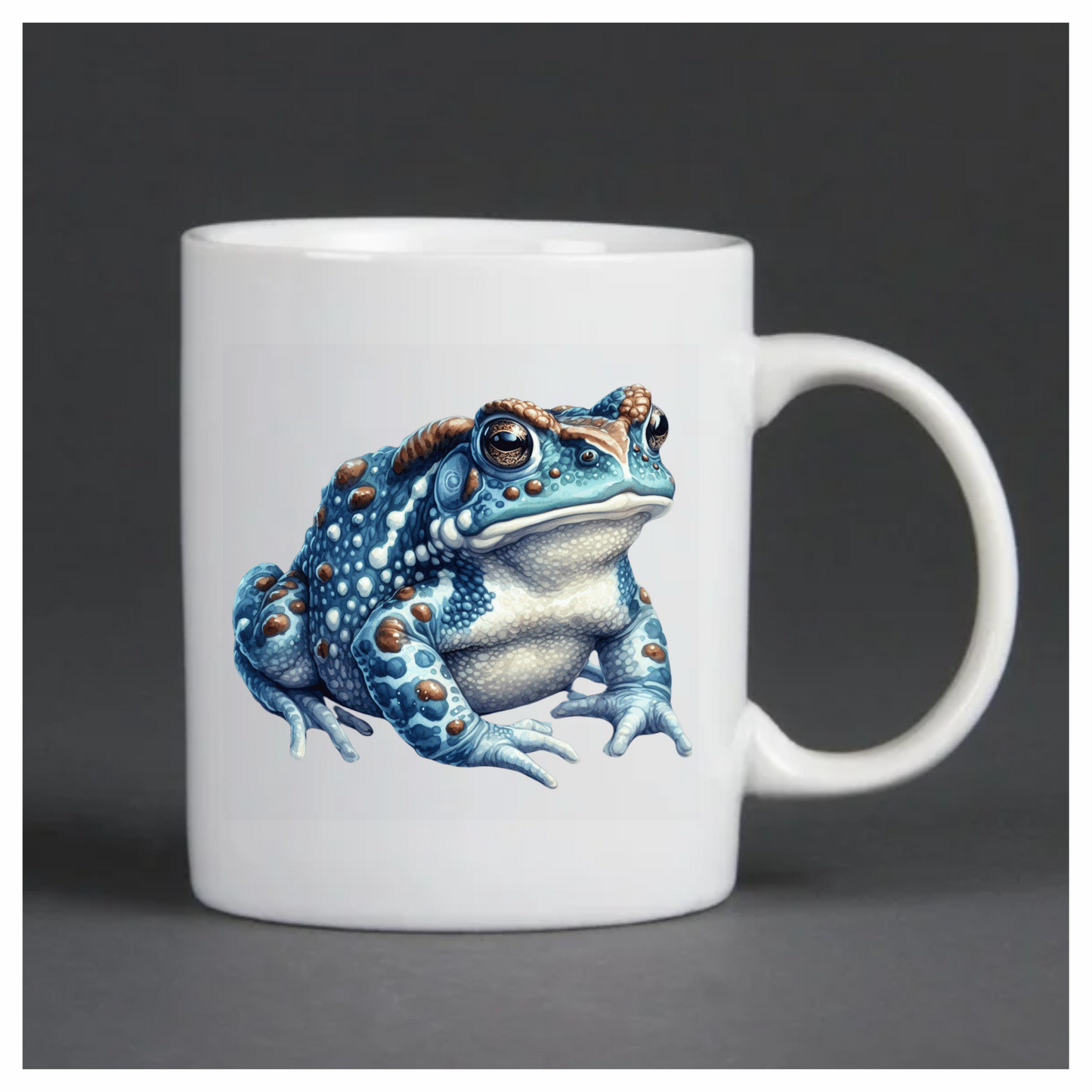 Blue Toad Spotted Amphibian Creature Vinyl Sticker Decal