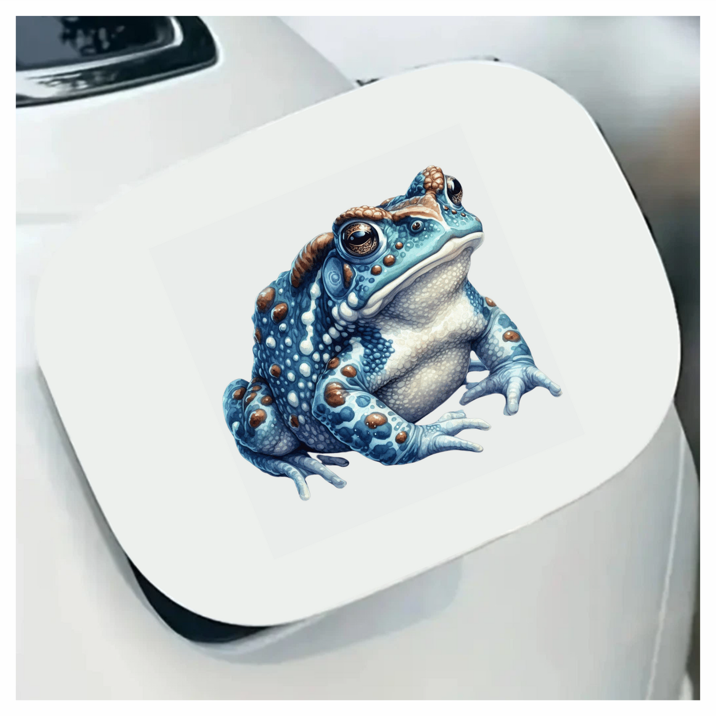 Blue Toad Spotted Amphibian Creature Vinyl Sticker Decal