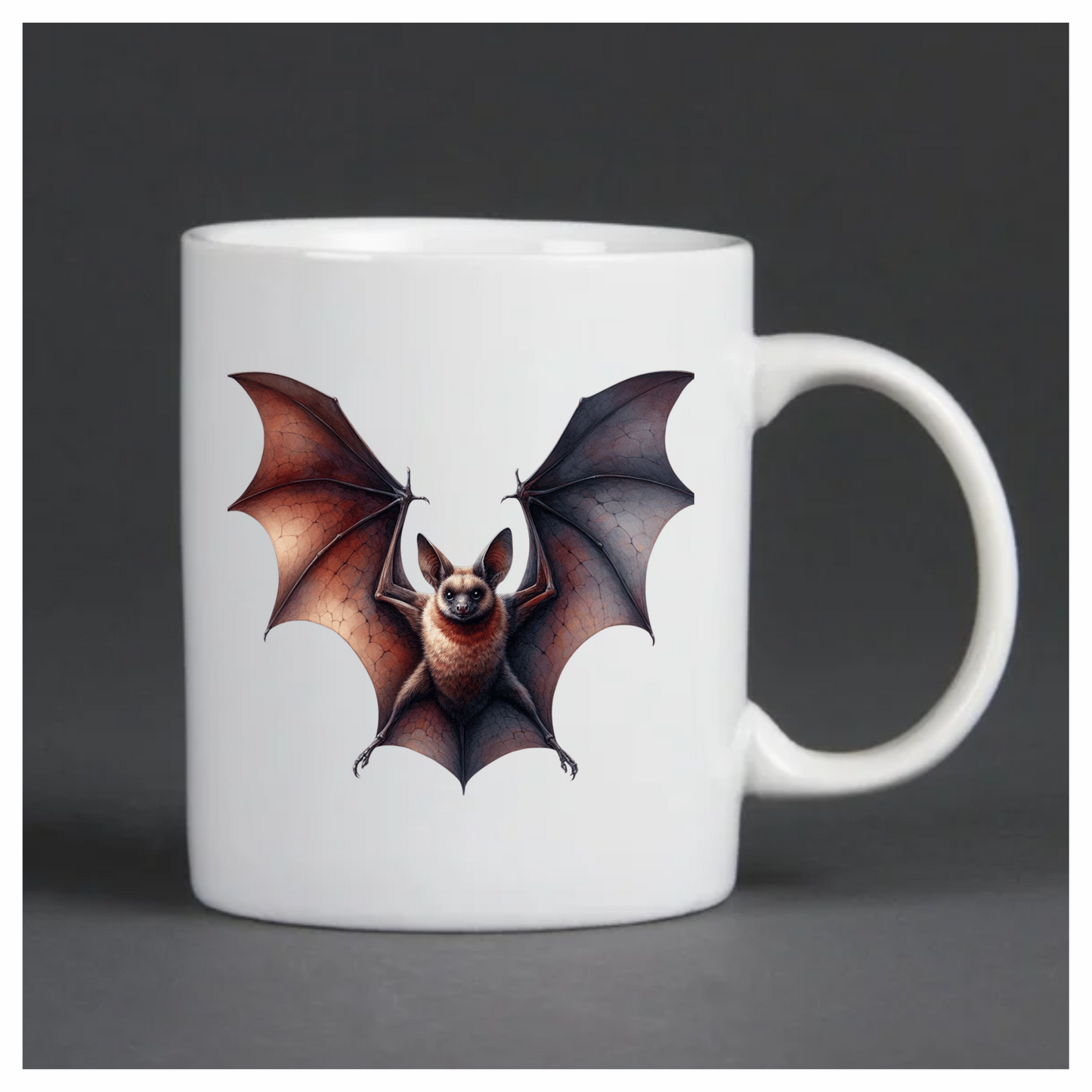 Brown Bat Large Wings Spread Vinyl Sticker Decal
