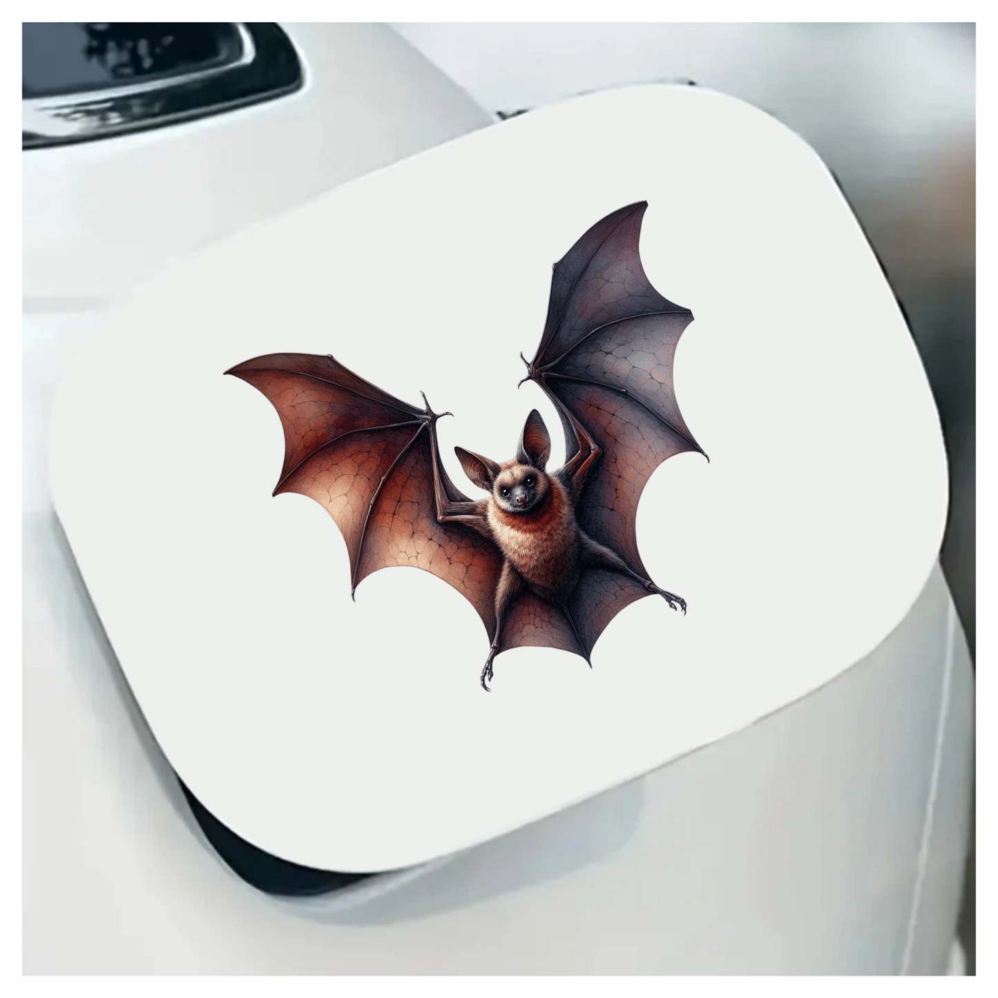 Brown Bat Large Wings Spread Vinyl Sticker Decal