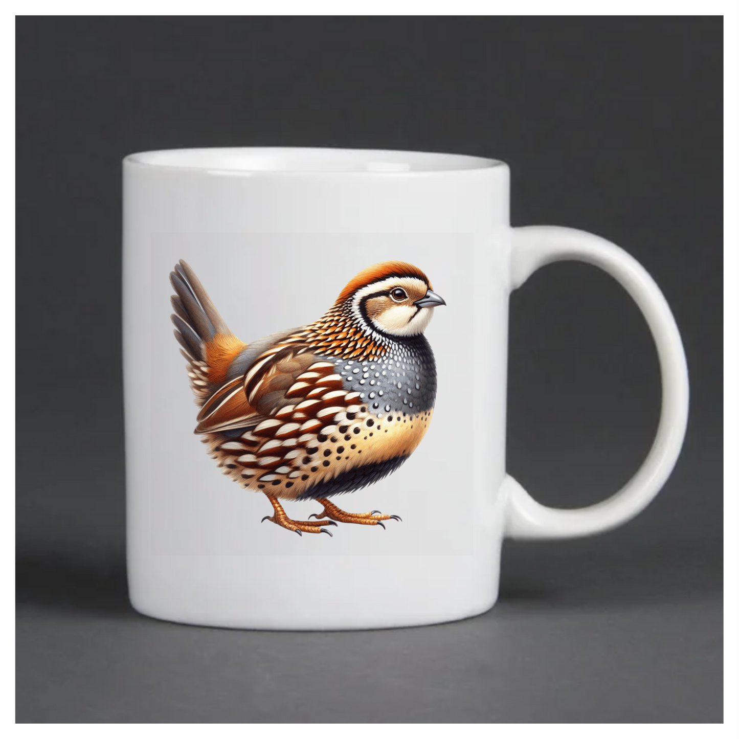Brown Bird Quail Patterned Feathers Vinyl Sticker Decal