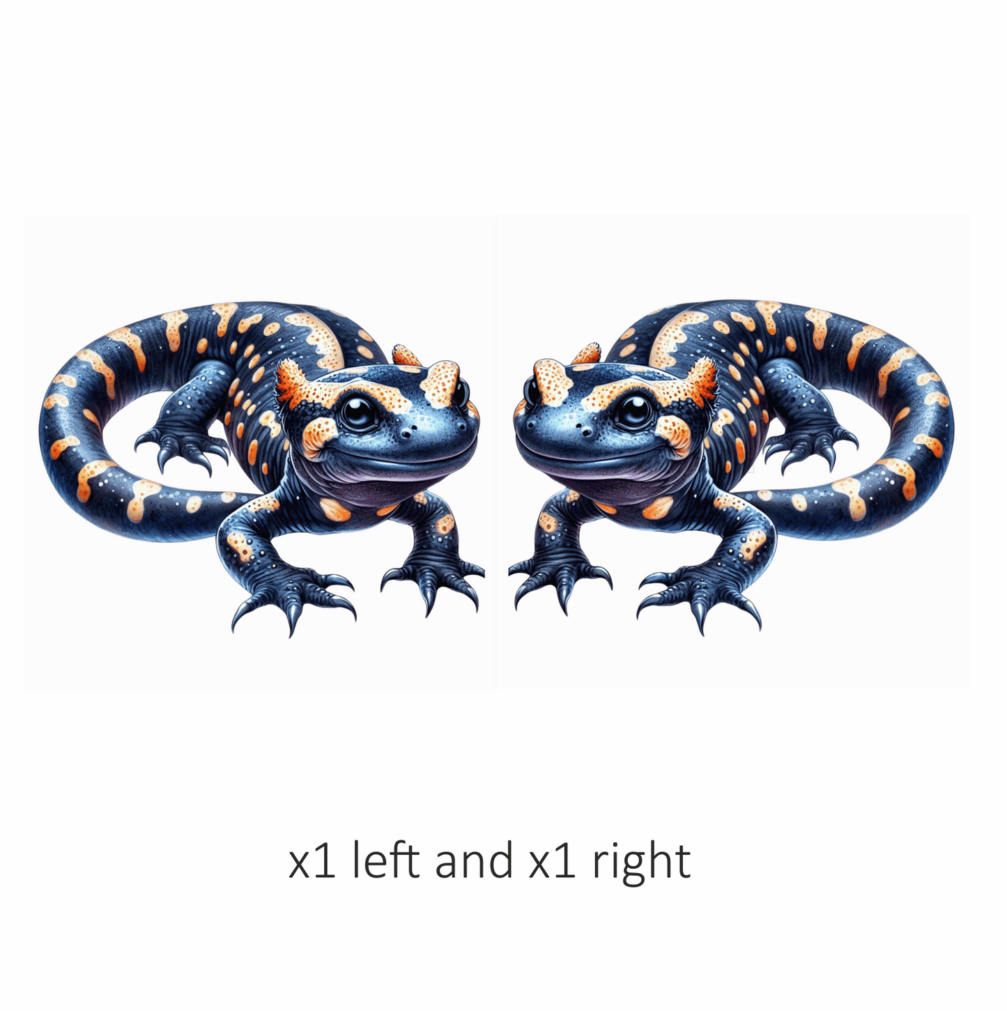 Blue Salamander Spotted Amphibian Reptile Vinyl Sticker Decal