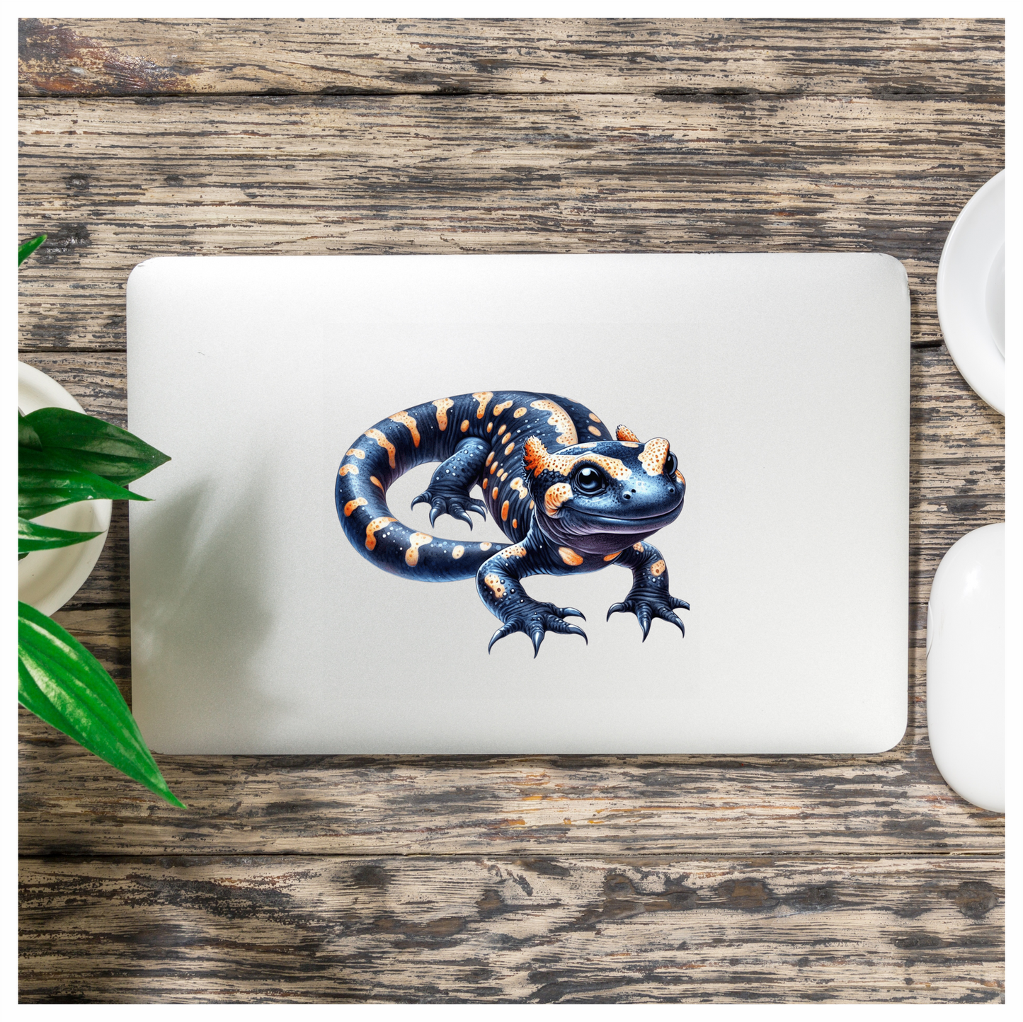 Blue Salamander Spotted Amphibian Reptile Vinyl Sticker Decal