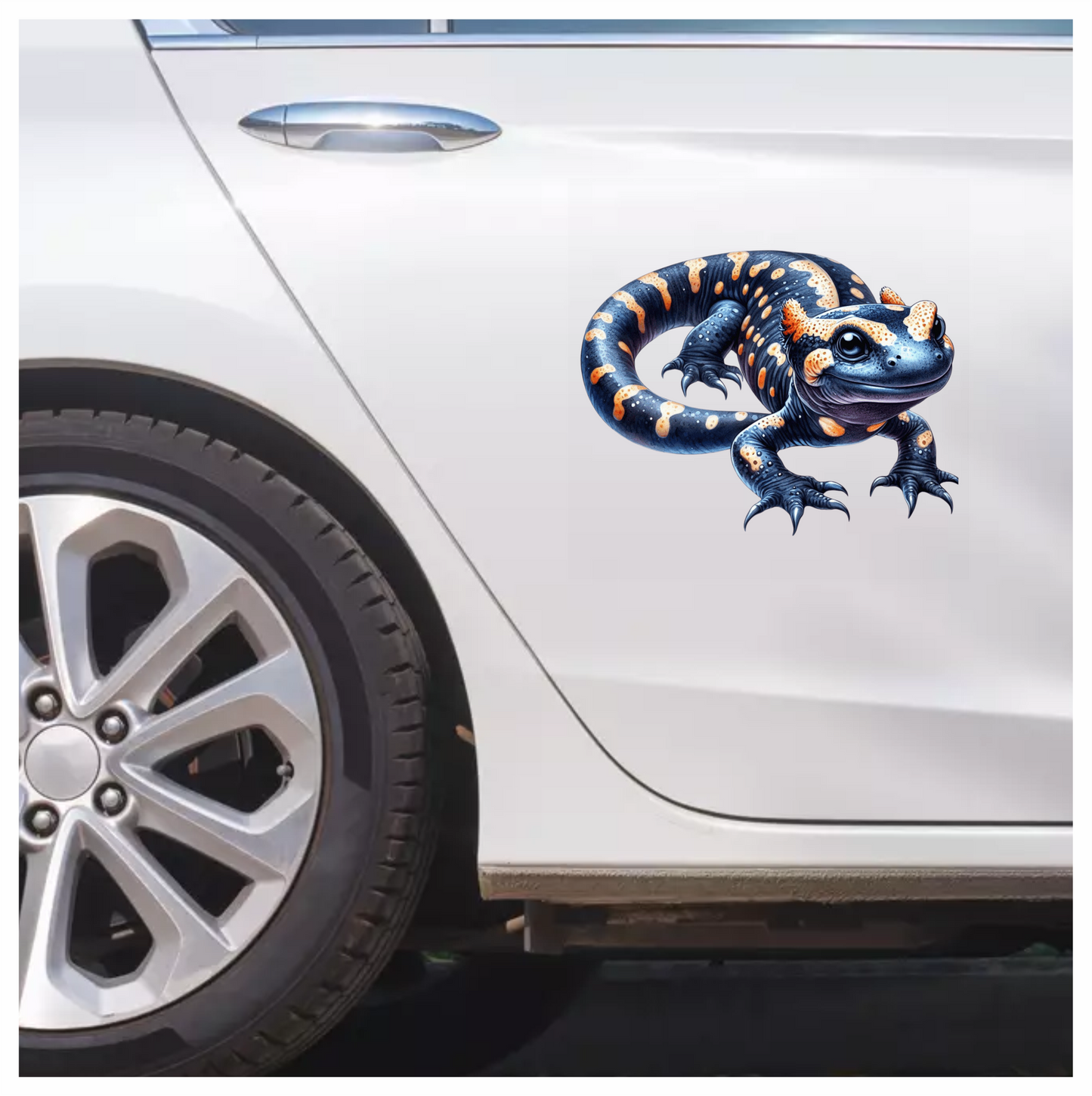 Blue Salamander Spotted Amphibian Reptile Vinyl Sticker Decal