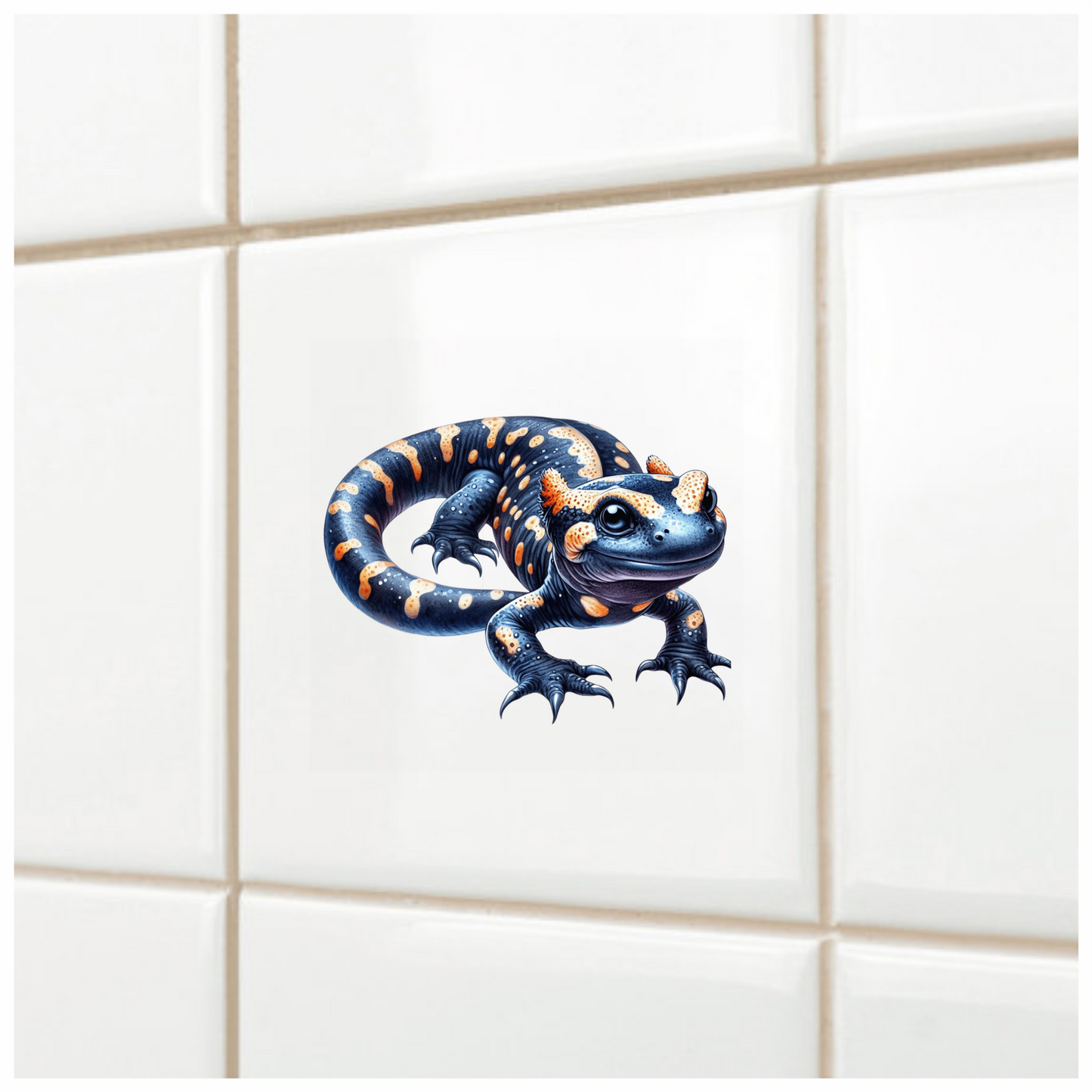 Blue Salamander Spotted Amphibian Reptile Vinyl Sticker Decal