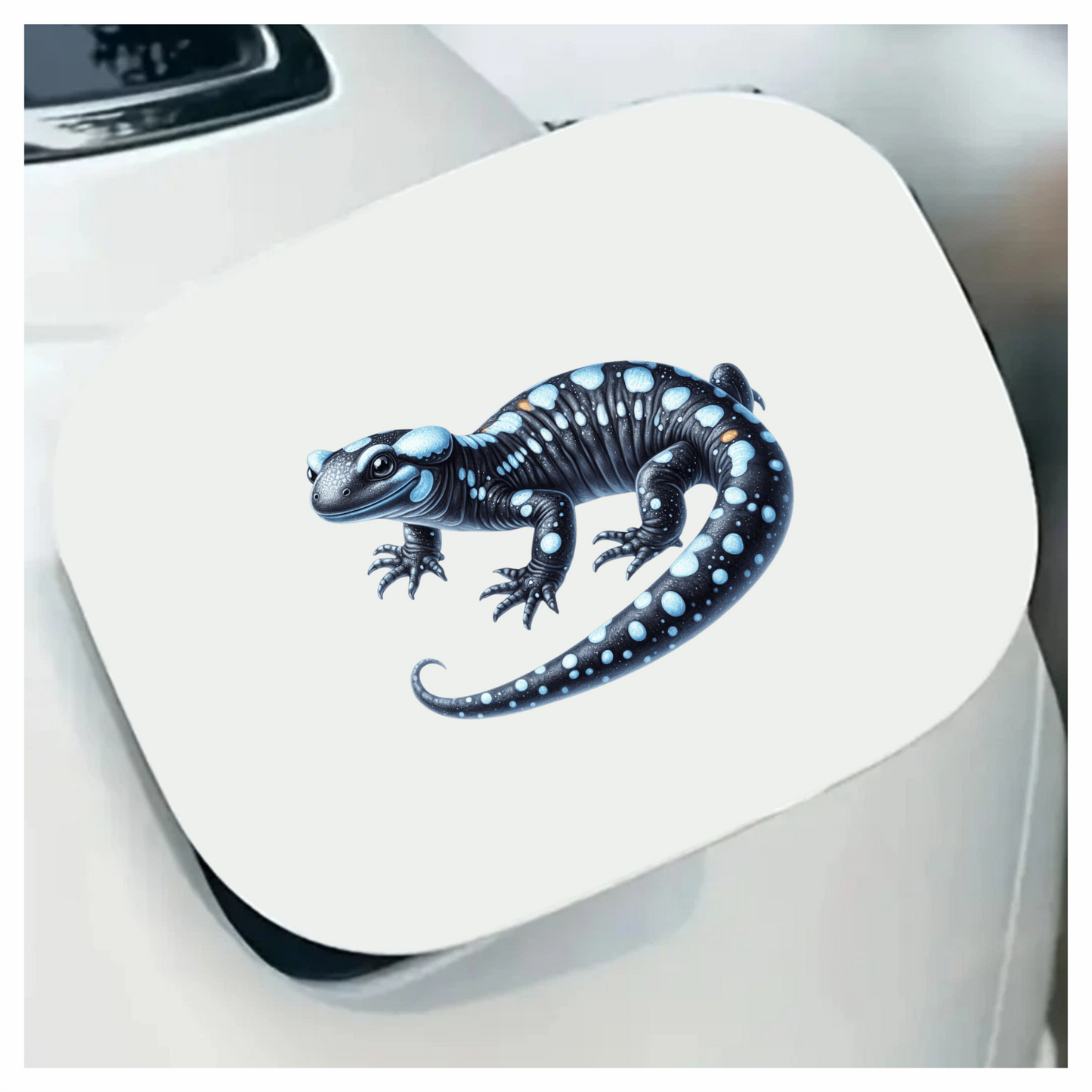 Black Salamander Blue Spots Vinyl Sticker Decal