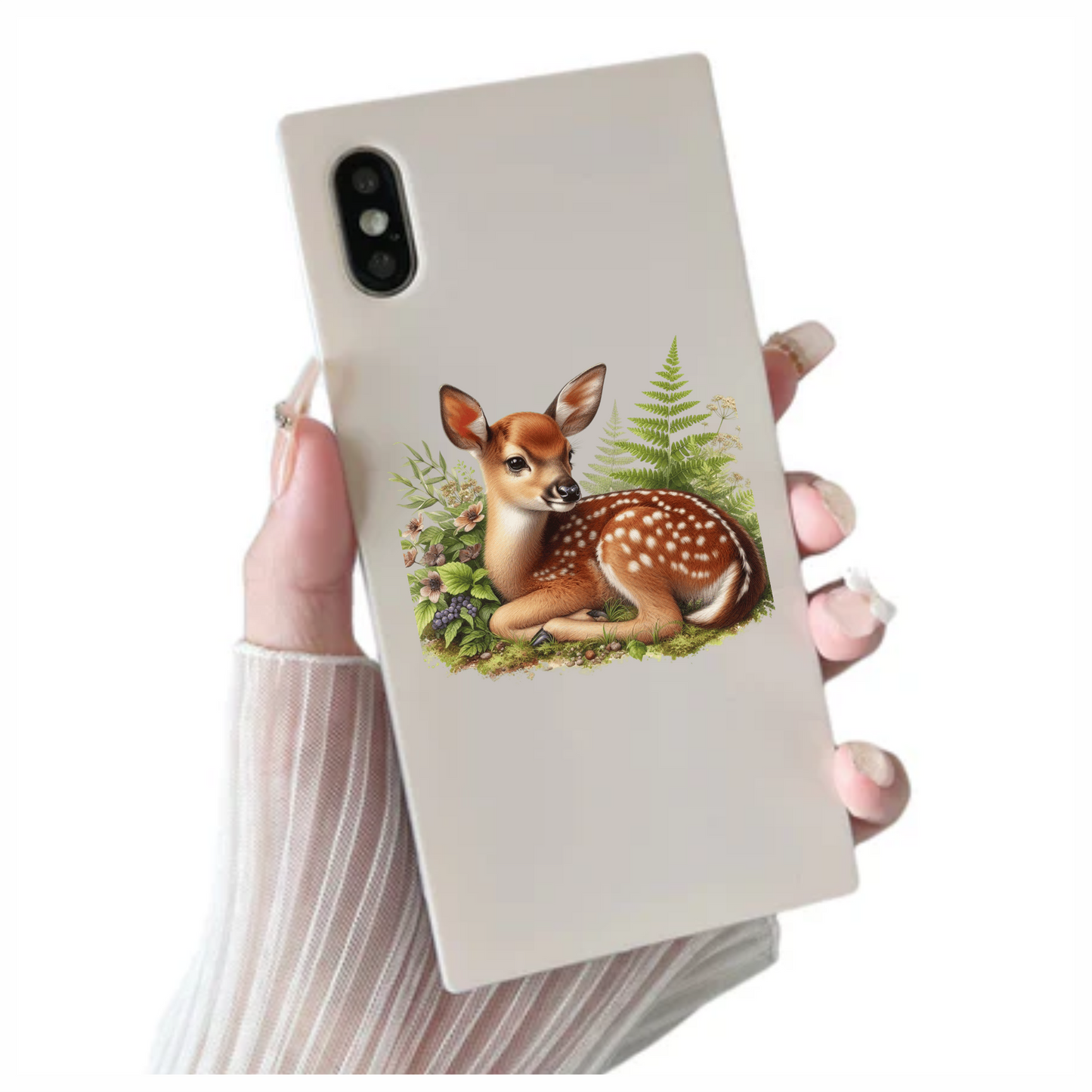 Fawn Brown Forest Fern Vinyl Sticker Decal
